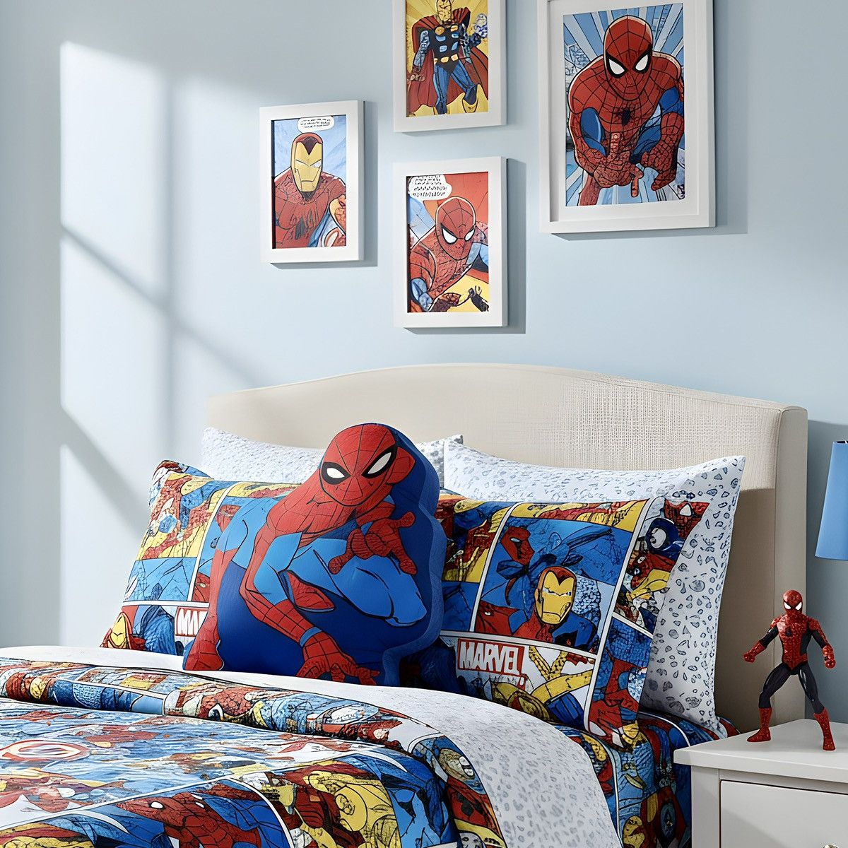 Marvel Comics Marvel Spiderman Collectable Corduroy Large Pillow 19”x17”x7 Size ONE SIZE - 3 Thumbnail