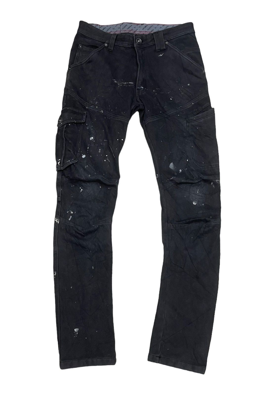 Japanese Brand Serenede Inspired by Fieldcore Painted Cargo Jeans Size US 30 / EU 46 - 1 Thumbnail
