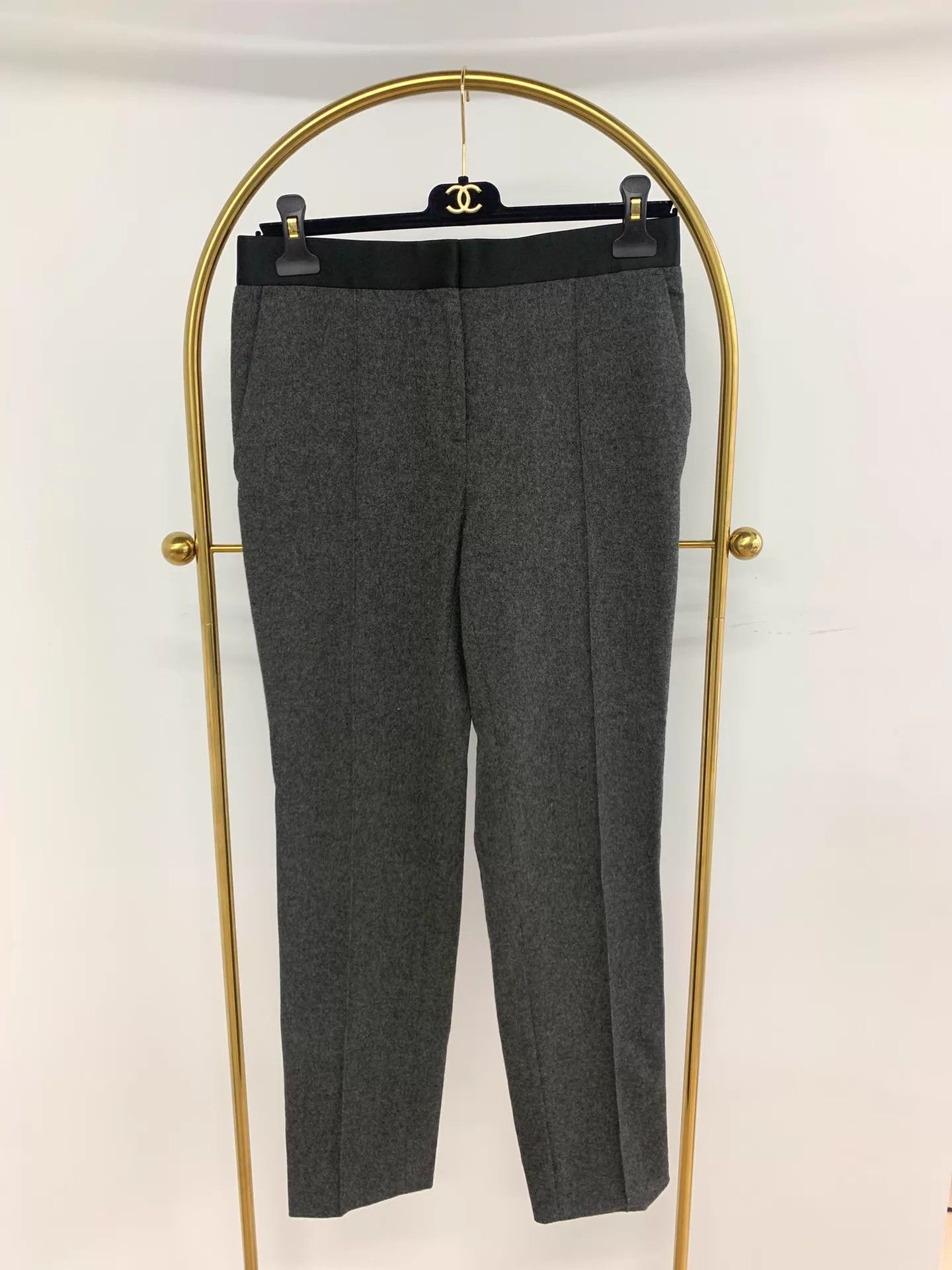 Celine Celine Gray Wool Pants Size 34 New Size 24" / US 00 / IT 34 - 1 Thumbnail