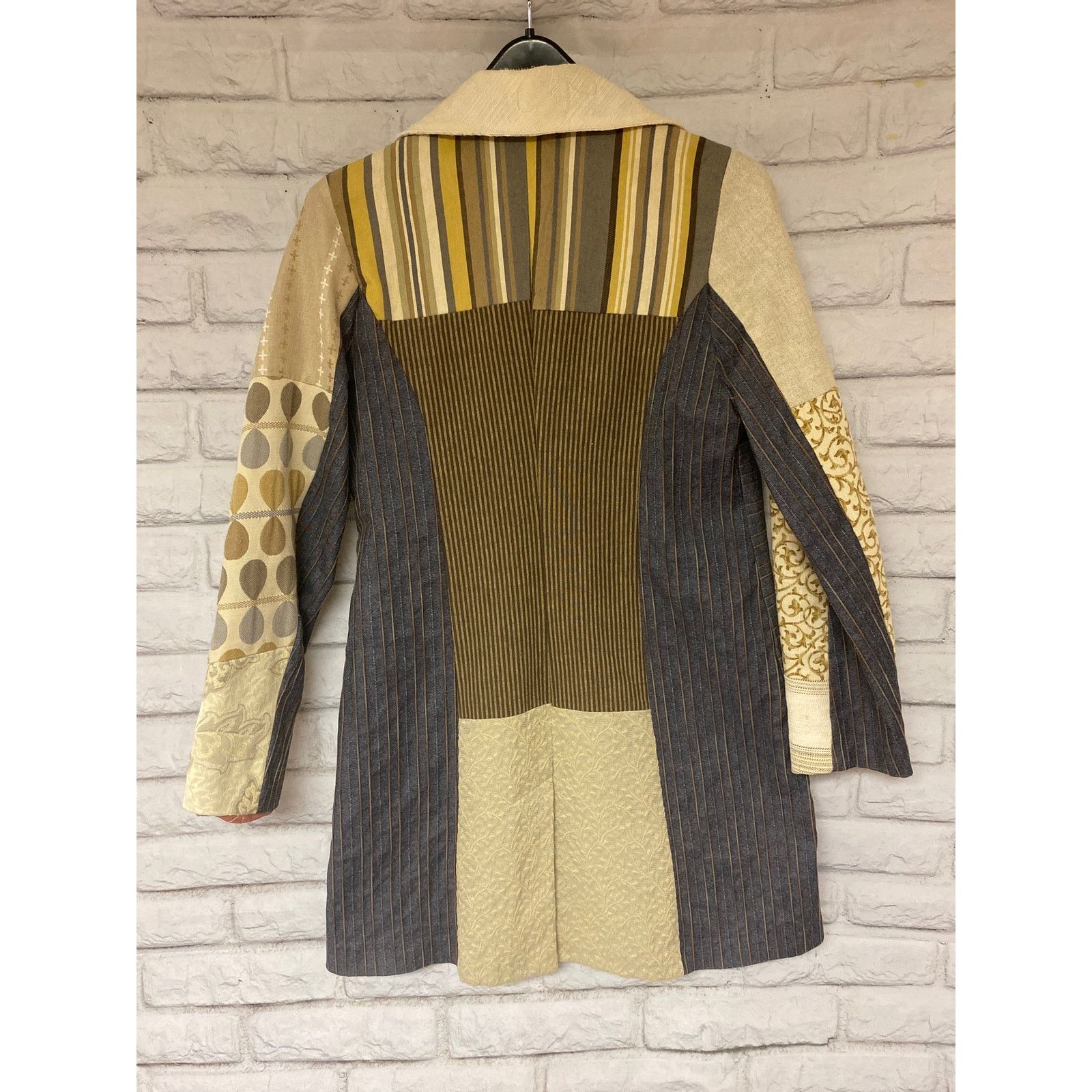Unknown London Vintage Patchwork Blazer Jacket Small Size S / US 4 / IT 40 - 2 Thumbnail