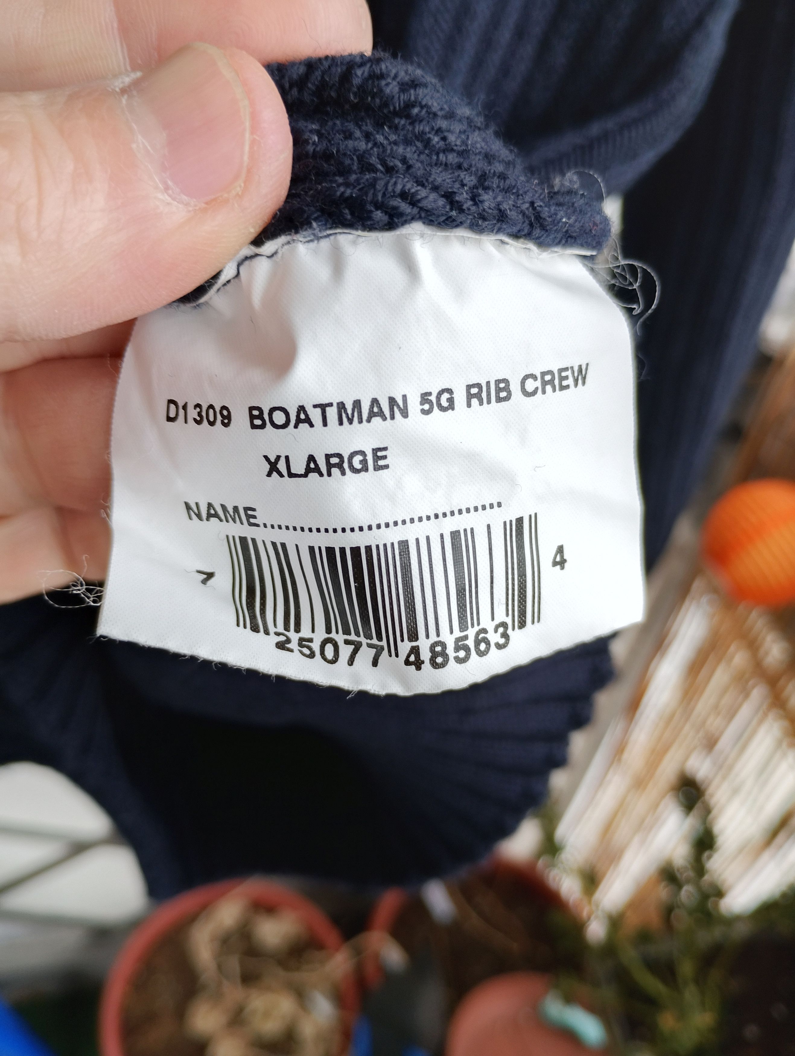 Barbour Barbour D1309 Boatman 5G Rib Crew Jumper Sweater Size US XL / EU 56 / 4 - 6 Thumbnail