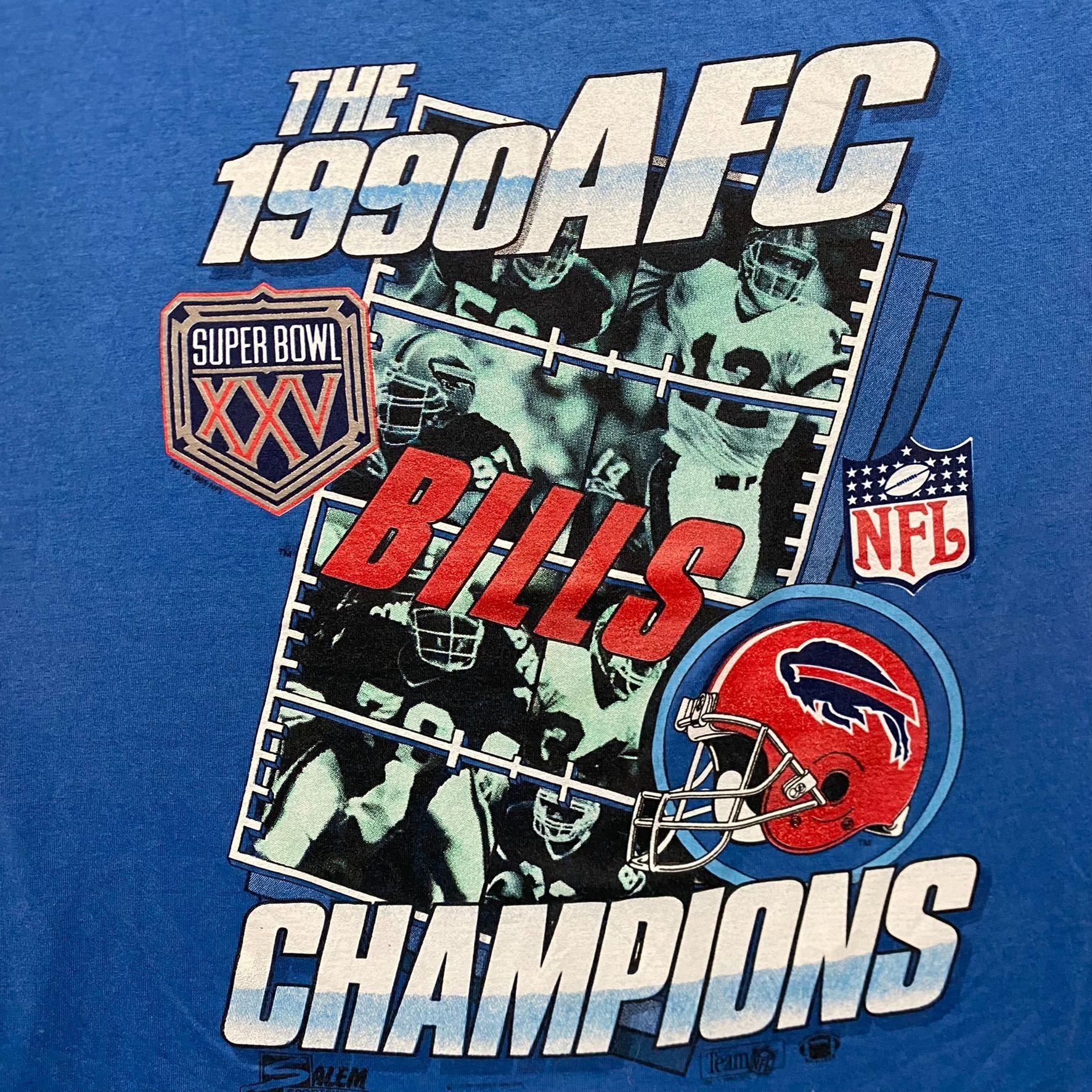 Salem Sportswear Vintage 90s Essential Buffalo Bills Single Stitch Sports Tee Size US M / EU 48-50 / 2 - 3 Thumbnail