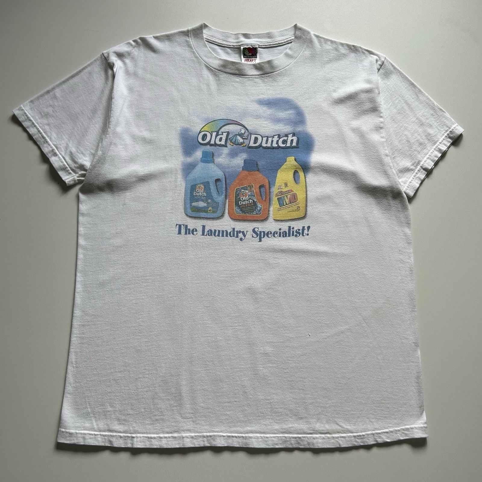 Fruit Of The Loom Vintage 90s Old Dutch Laundry T Shirt Size XL Promo Tee Rare Size US XL / EU 56 / 4 - 1 Thumbnail