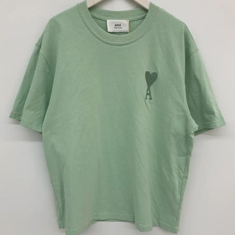 AMI AMI Green Men's T-Shirt 0089 Size US S / EU 44-46 / 1 - 1 Thumbnail