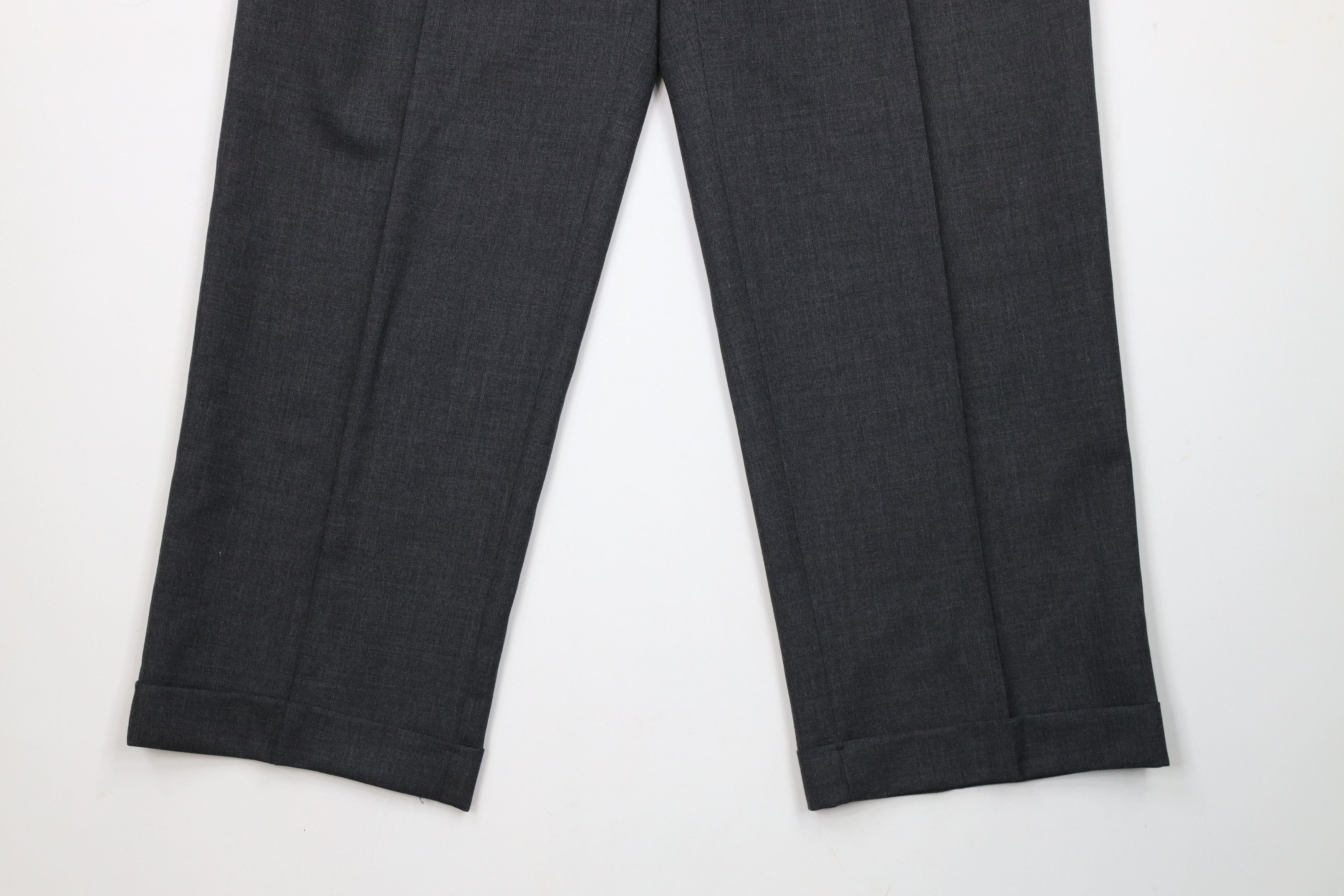 Ralph Lauren × Vintage Vintage Ralph Lauren Cuffed Wide Leg Chino Pants Gray Size US 34 / EU 50 - 4 Thumbnail