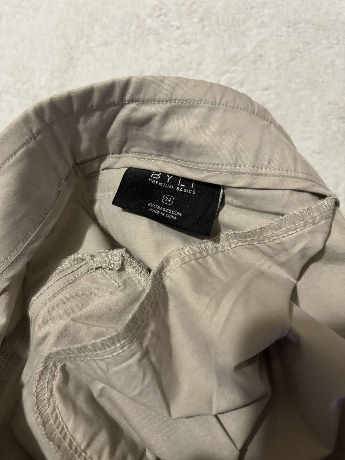 BYLT Premium Basics Bylt men’s size 34 stretch cotton cargo pants Size US 34 / EU 50 - 4 Thumbnail