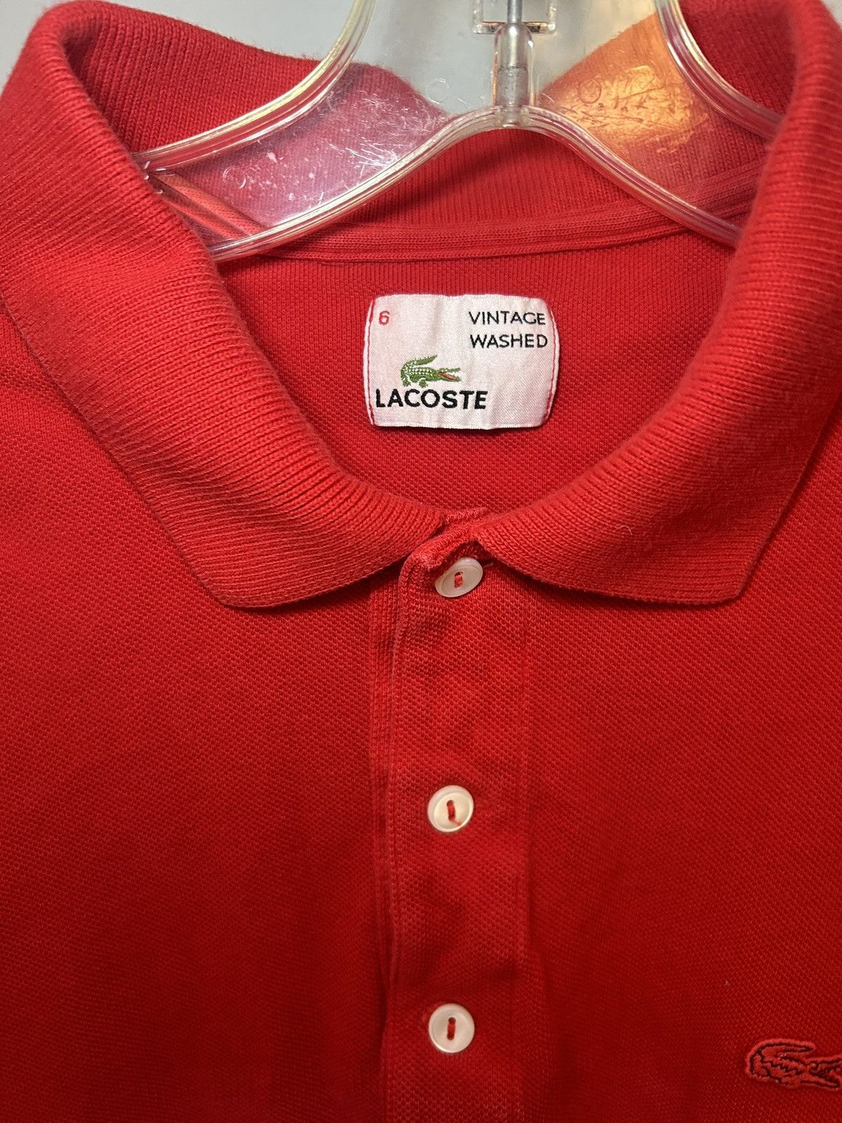 Lacoste Vintage Red Gradient Lacoste polo shirt Size US M / EU 48-50 / 2 - 3 Thumbnail