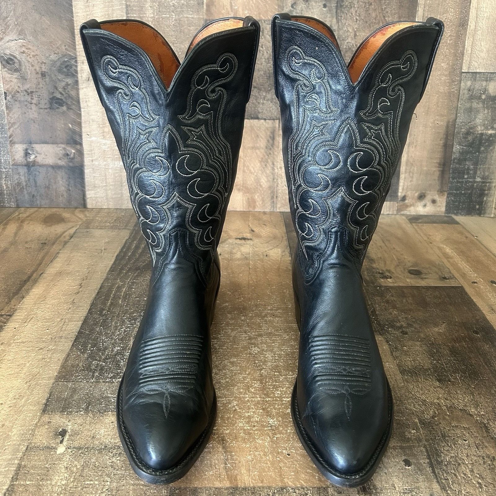 Lucchese Lucchese Black N1613J4 Western 1883 Cowboy Boots Mens 11 D Size US 11 / EU 44 - 2 Thumbnail