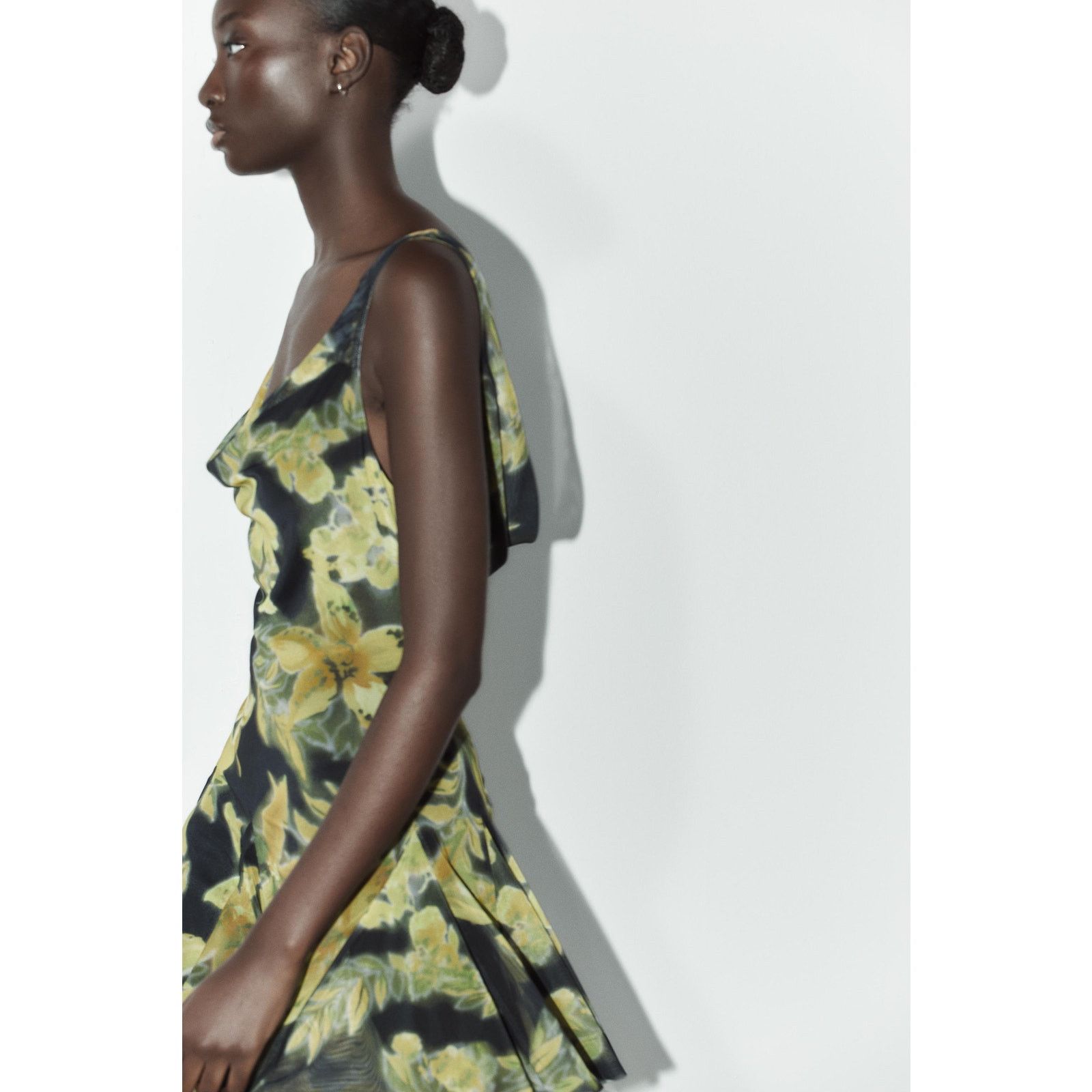 Zara ZARA Printed Draped Mini Dress NWT Size L / US 10 / IT 46 - 18 Thumbnail