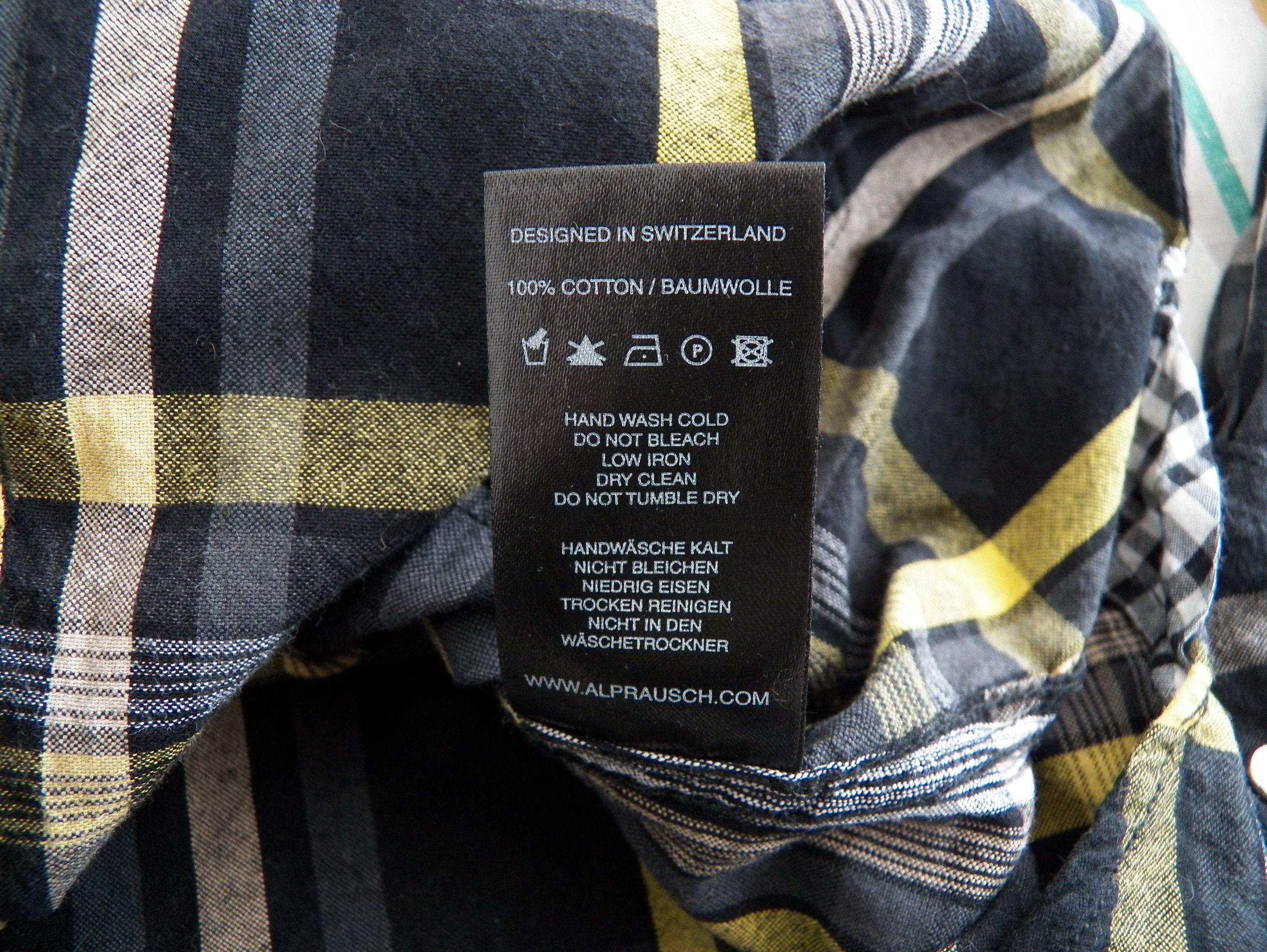Alprausch Mens Shirt black yellow plaid flannel snap