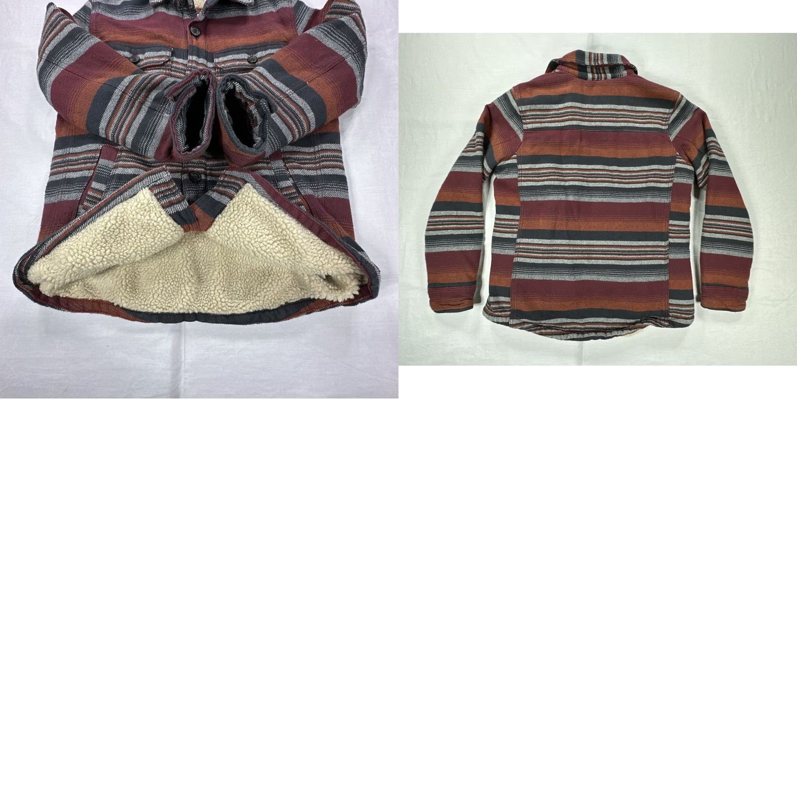 American Eagle Outfitters American Eagle Outfitters Jacket Multicolor Striped Flannel Sherpa Lined Cardigan? Size M / US 6-8 / IT 42-44 - 8 Thumbnail