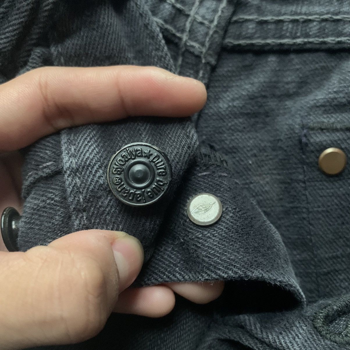 Pure Blue Japan Pure Blue Japan Black Denim Selvedge Size US 31 - 6 Thumbnail