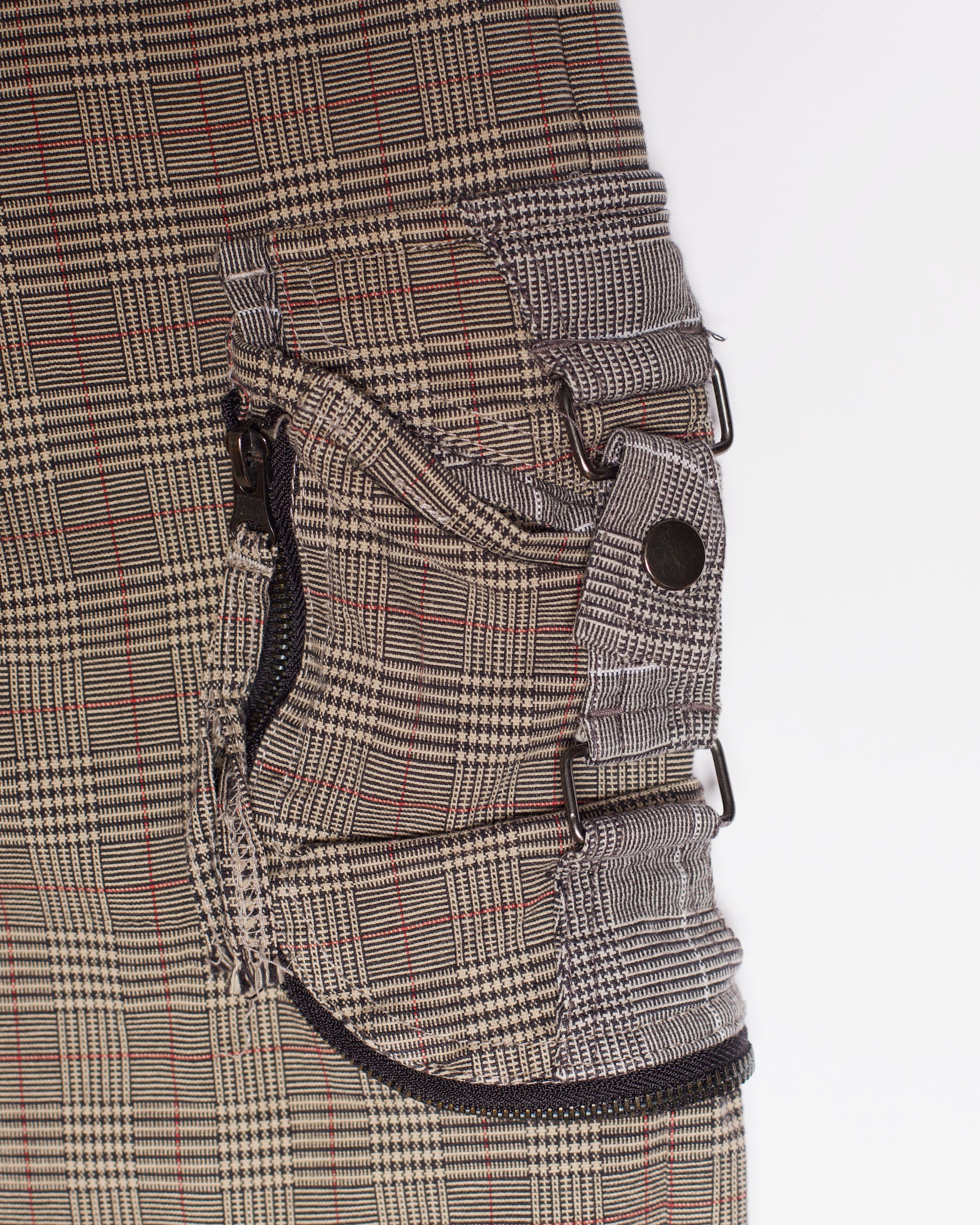 Japanese Brand 31040 Uomo Utility Plaid Trousers Size US 30 / EU 46 - 3 Thumbnail