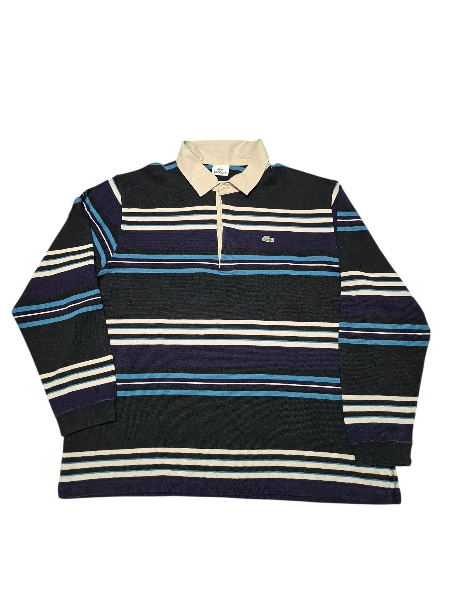 Lacoste LACOSTE VINTAGE LUXURY STRIPED POLO SHIRT Size US XL / EU 56 / 4 - 1 Thumbnail