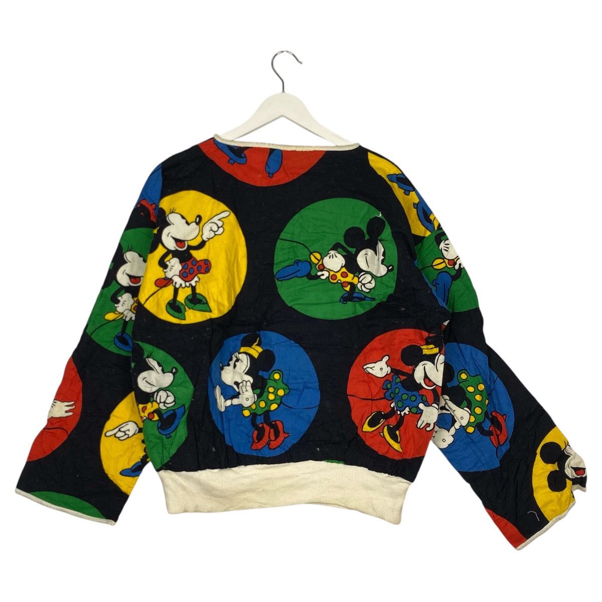 Disney × Mickey Mouse × Vintage 90s Disney Reversable Mickey Mouse Sweatshirt Size US L / EU 52-54 / 3 - 5 Thumbnail