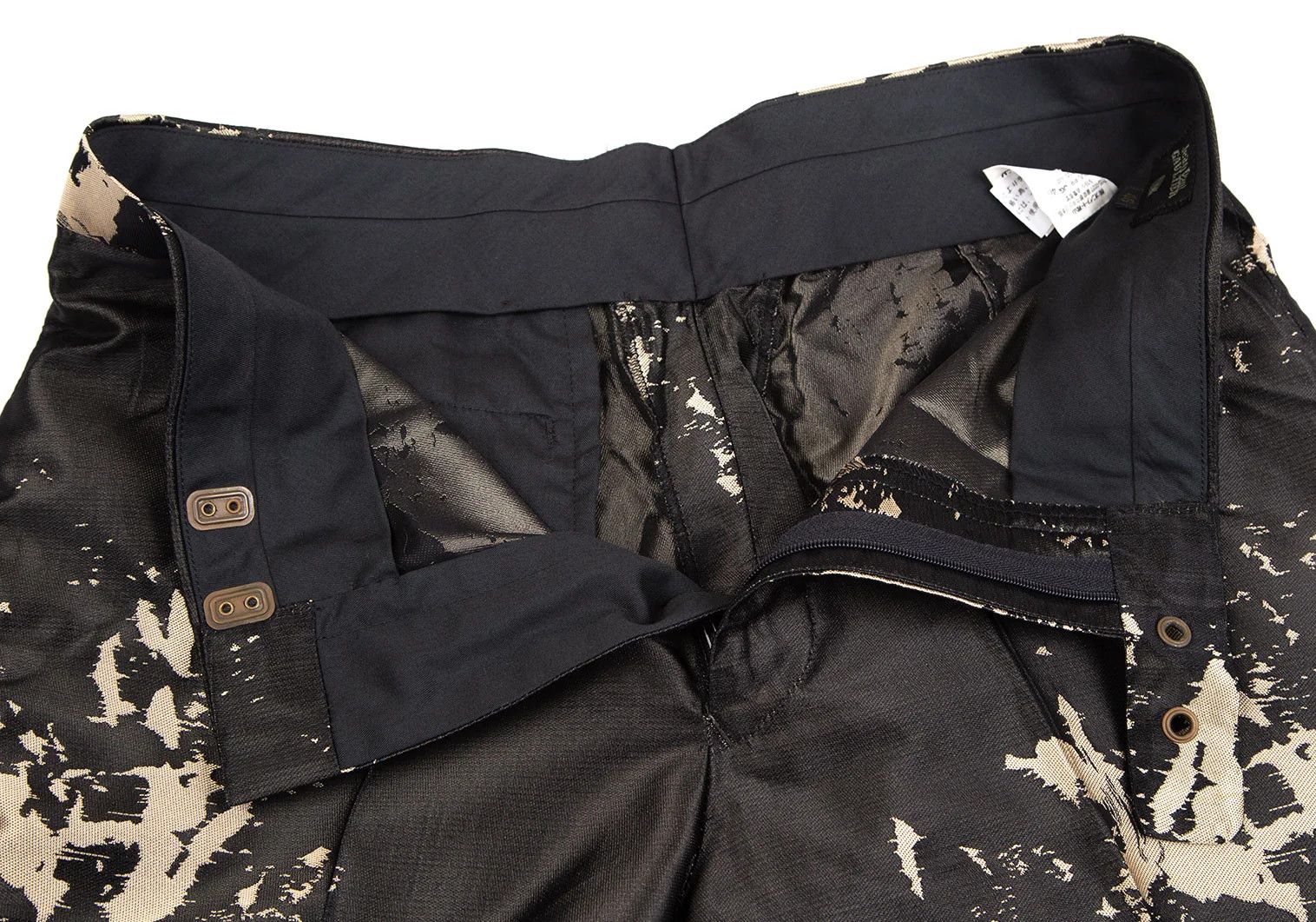 Jean Paul Gaultier Jacquard Design Slacks Pants in Black, Size 46 Size US 30 / EU 46 - 6 Thumbnail