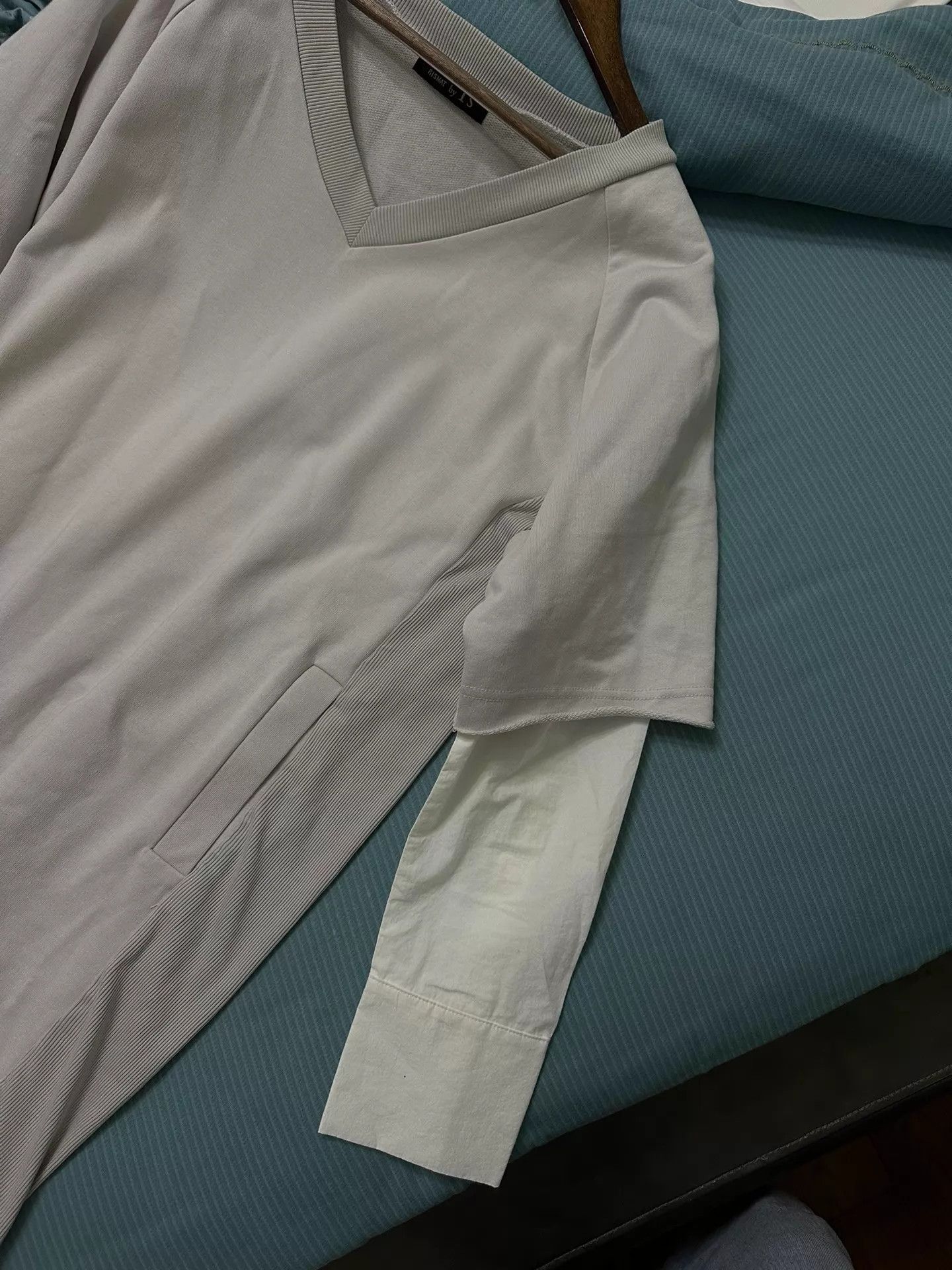 Yohji Yamamoto Yohji Yamamoto colorblocked layered sweatshirt dress Size US M / EU 48-50 / 2 - 2 Thumbnail