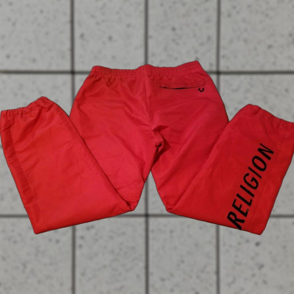 True Religion True Religion Pants Mens M Medium Red Athletic Jogger Size US 31 - 1 Thumbnail