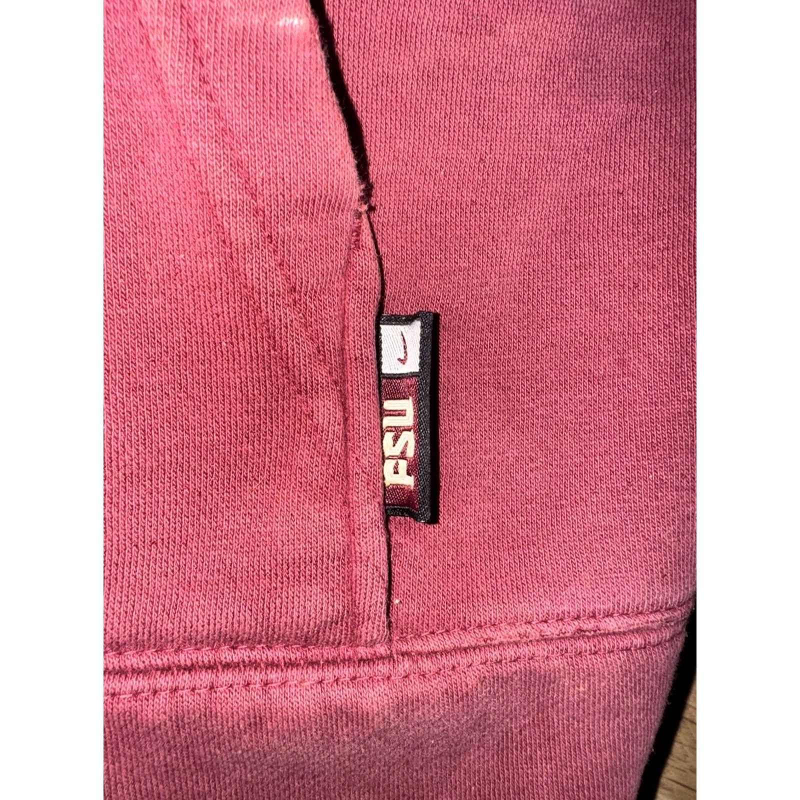 Nike VINTAGE Nike Florida State FSU NOLES Pullover Hoodie Adult Large Red Y2K Center Chk Mens Size US L / EU 52-54 / 3 - 3 Thumbnail
