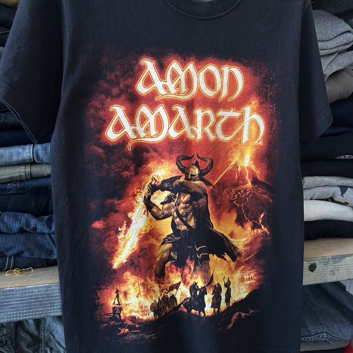 Band Tees Vintage Amon Amarch big Graphic logo 00’s rock band tee Size US S / EU 44-46 / 1 - 2 Thumbnail