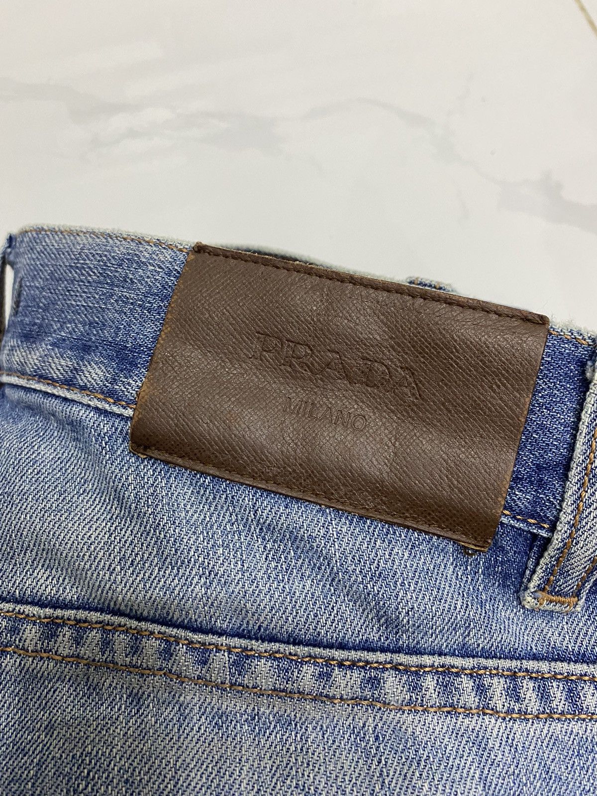 Prada PRADA MILANO SLIM FIT TAPERED LEG DENIM JEANS Size US 28 / EU 44 - 8 Thumbnail