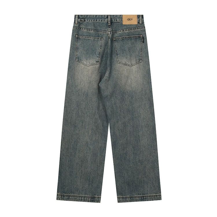 Japanese Brand × Jean Loose straight wide-leg American retro casual jeans Size US 32 / EU 48 - 2 Thumbnail