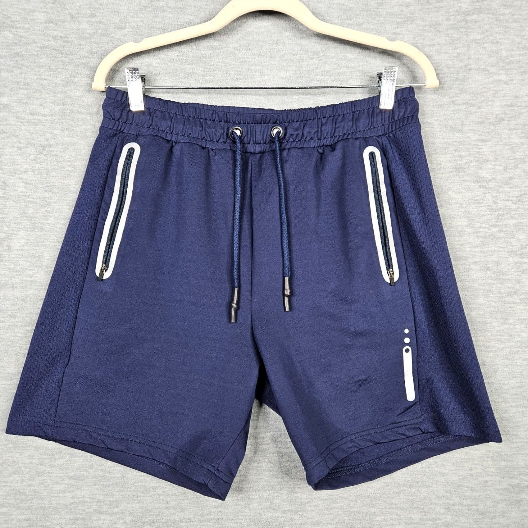 Vintage Punto Blanco Navy Blue Pull on Workout Shorts Size M Men Regular Inseam 6 Pockets Logo Size US 31 - 2 Thumbnail
