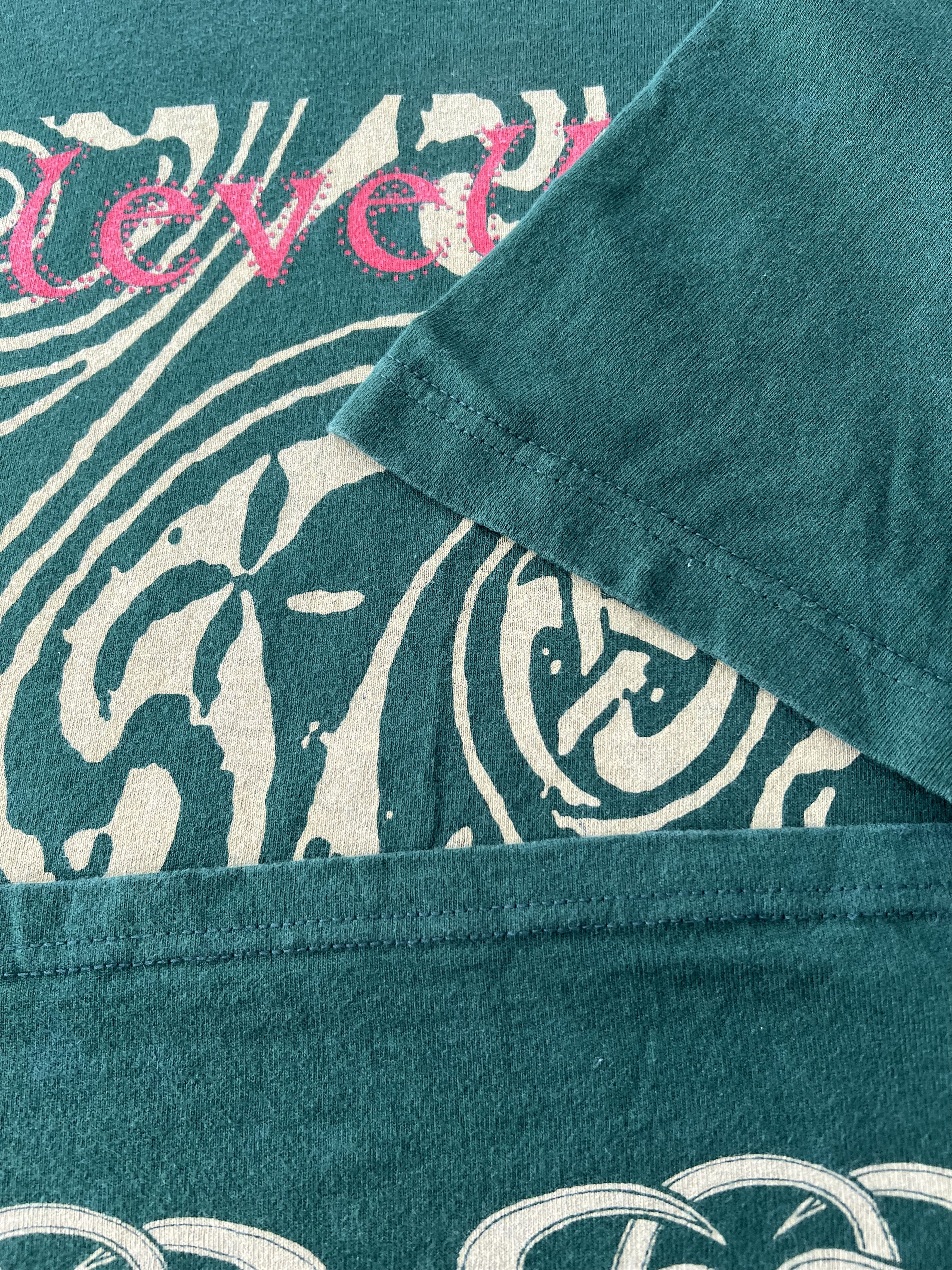 Band Tees Vintage 90s Levellers Rock Band Green T-shirt Size US XL / EU 56 / 4 - 7 Thumbnail