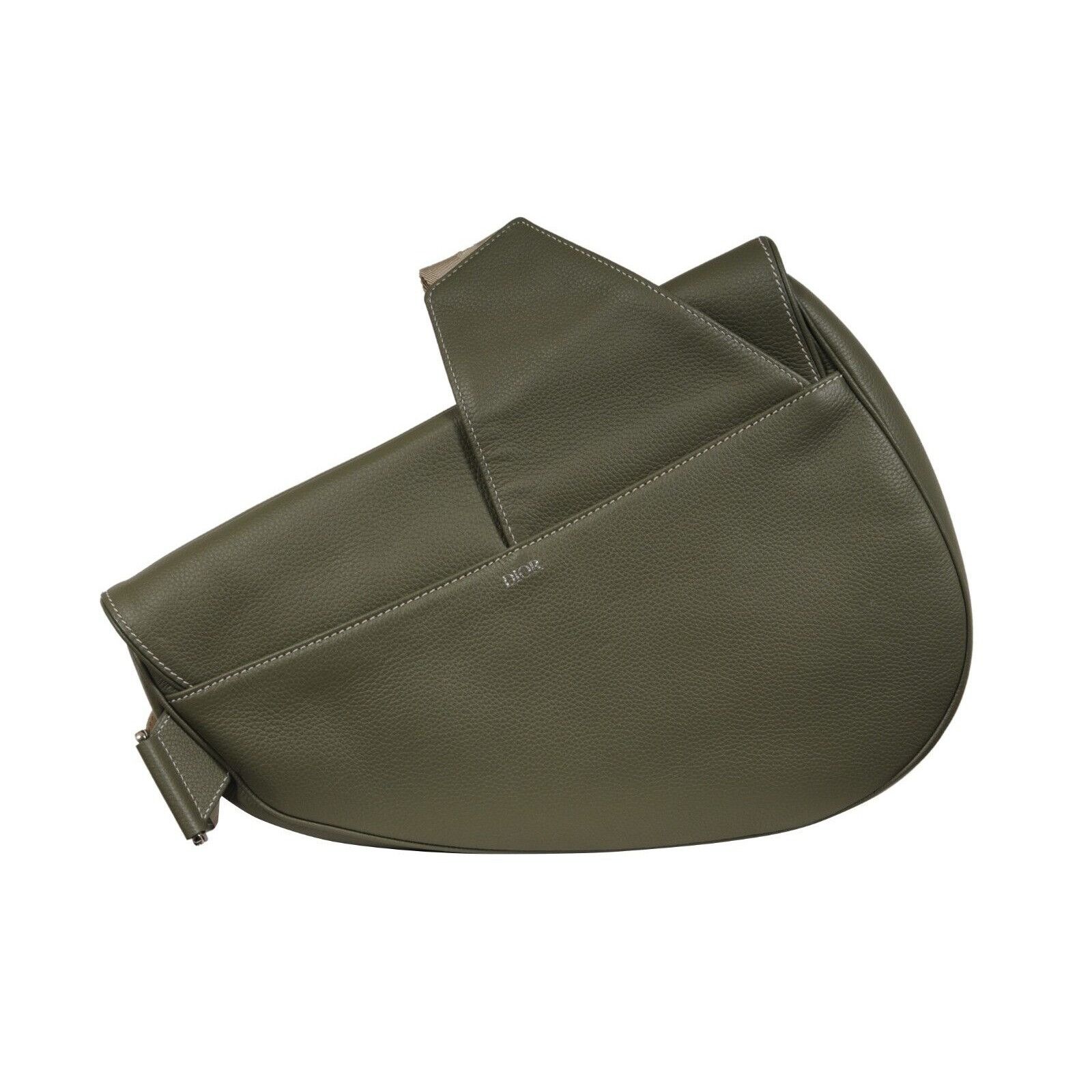 Dior Saddle Bag Green Leather Cargo Crossbody Travel Size ONE SIZE - 2 Thumbnail