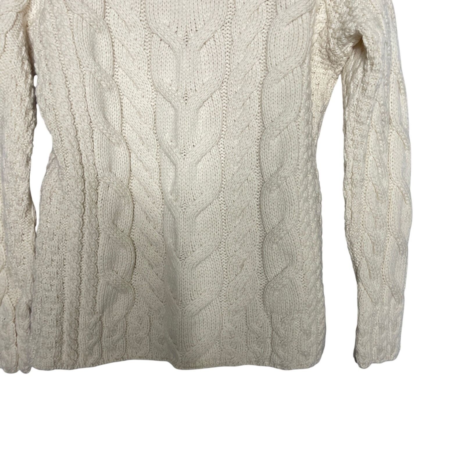 Aran Crafts Aran Sweater Super Soft 100% Merino Wool Luxury Cable Knit S Size S / US 4 / IT 40 - 7 Thumbnail