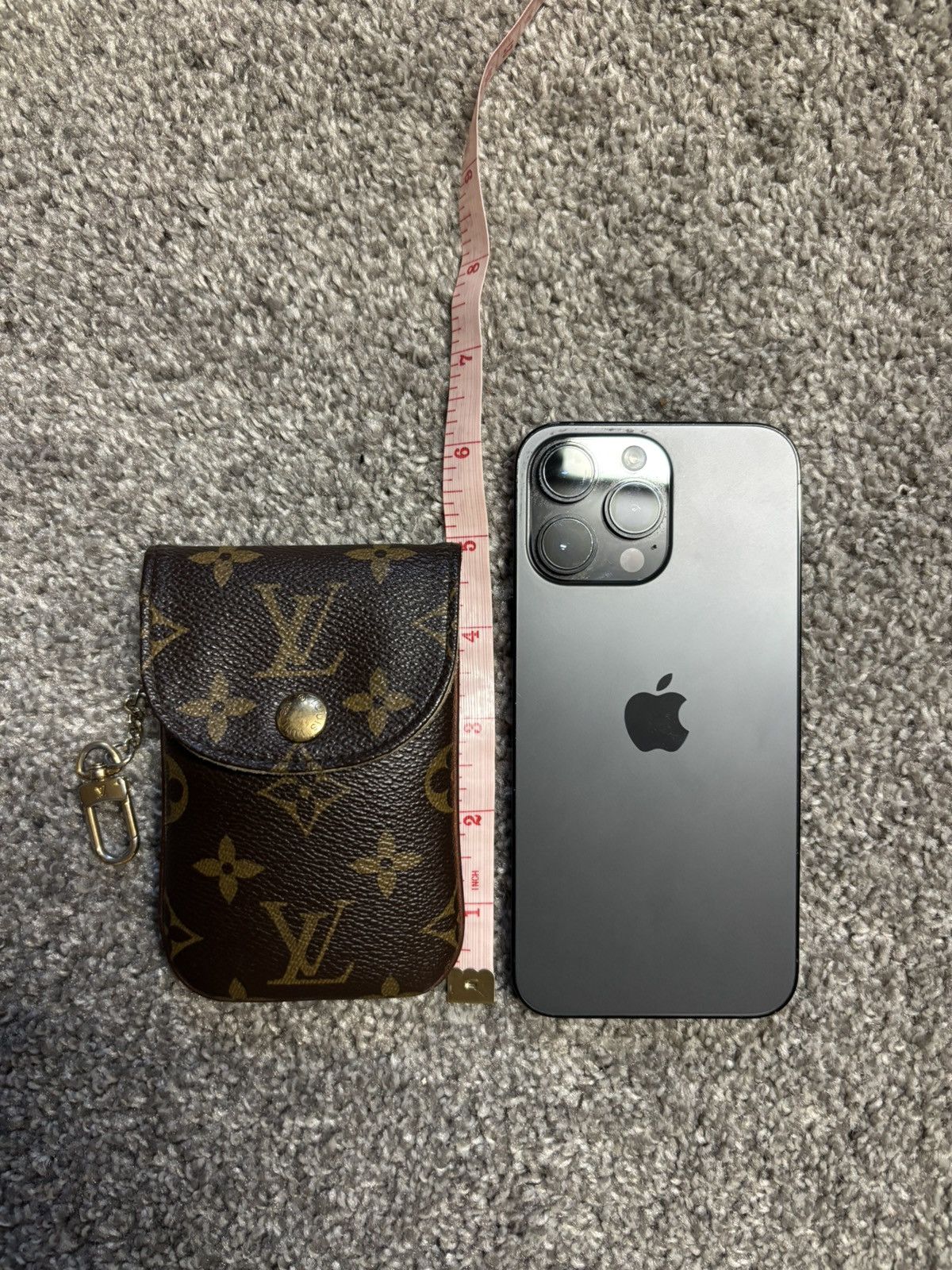 Louis Vuitton monogram clip on pouch