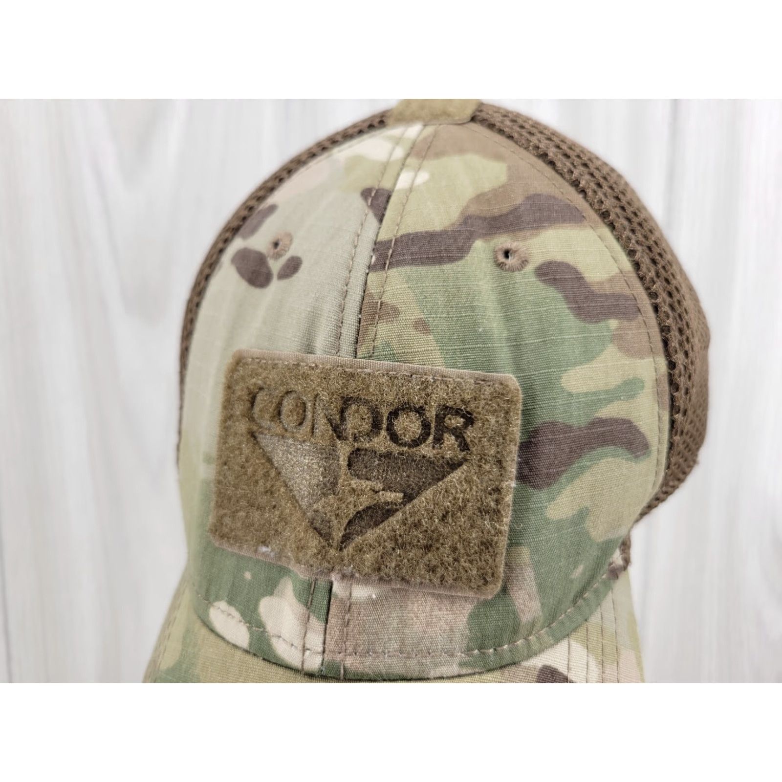 Bally Condor Tactical Camo Patch Adjustable Ball Cap Hat Men Adjustable Multicolor Cotton Twill Baseball Cap Size ONE SIZE - 2 Thumbnail