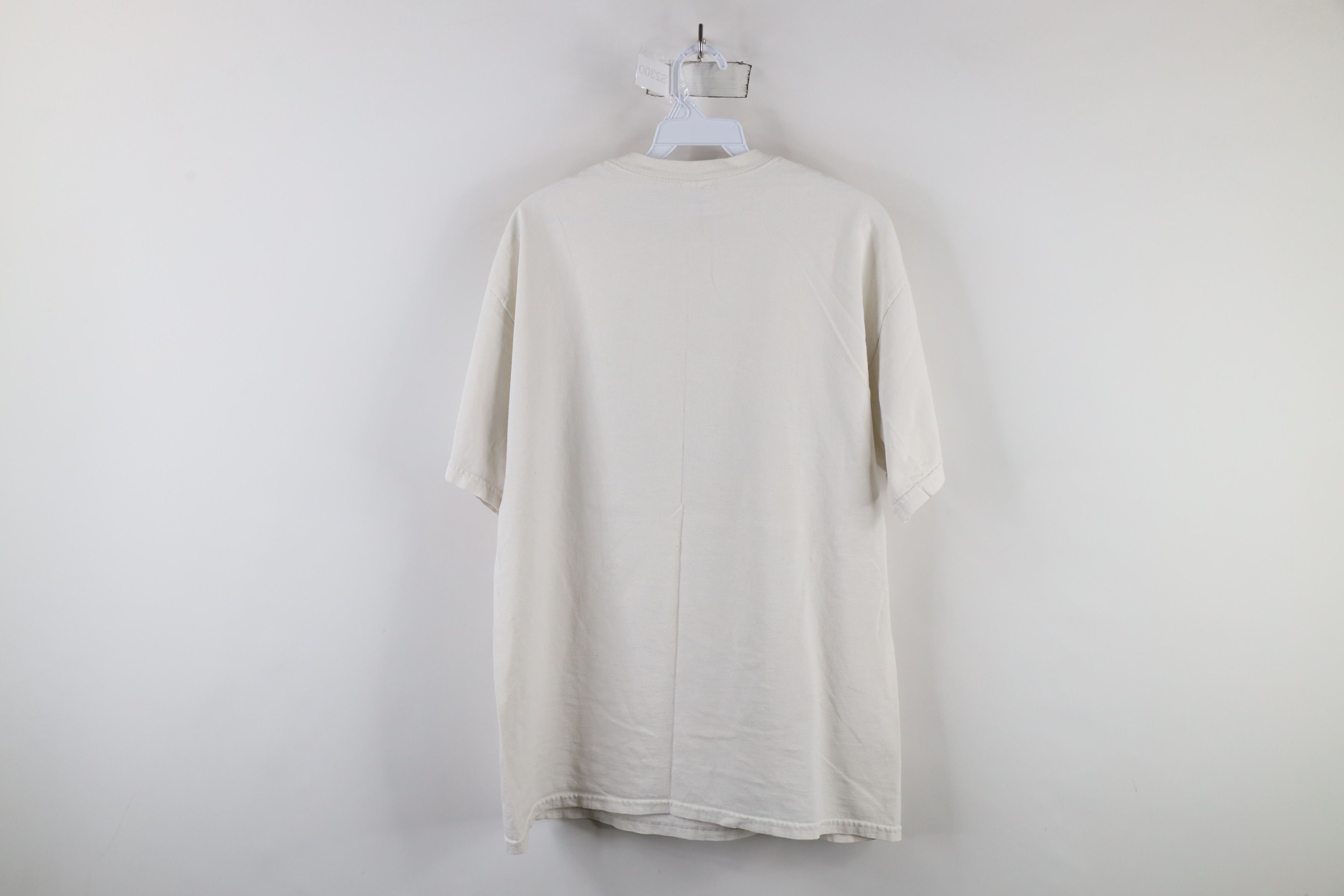 Vintage Vintage 90s Streetwear Cat Kitten Cat Lady T-Shirt Cream Size L / US 10 / IT 46 - 12 Thumbnail