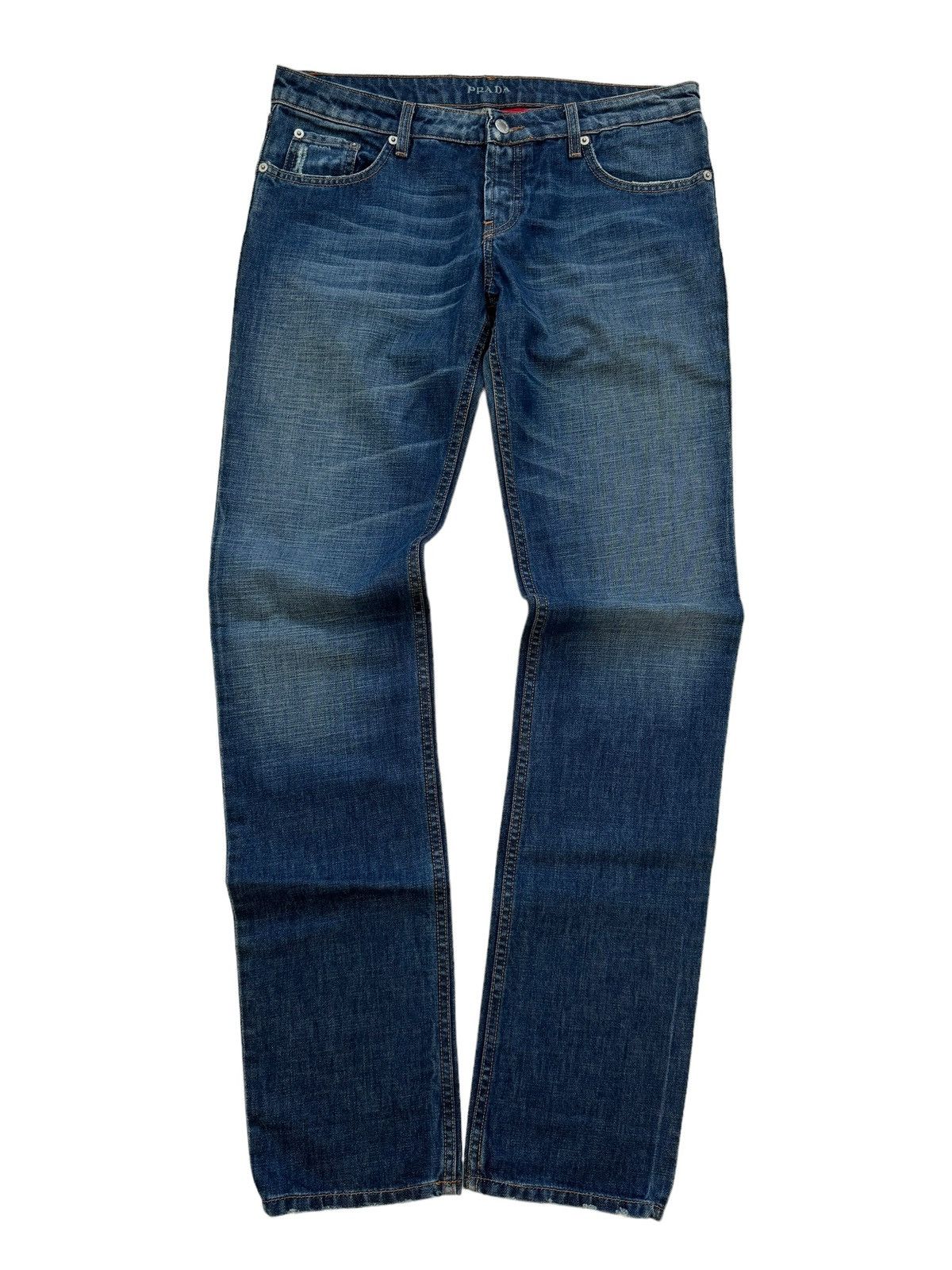 Prada Straight Fit Denim Blue Jean Size US 30 / EU 46 - 1 Thumbnail