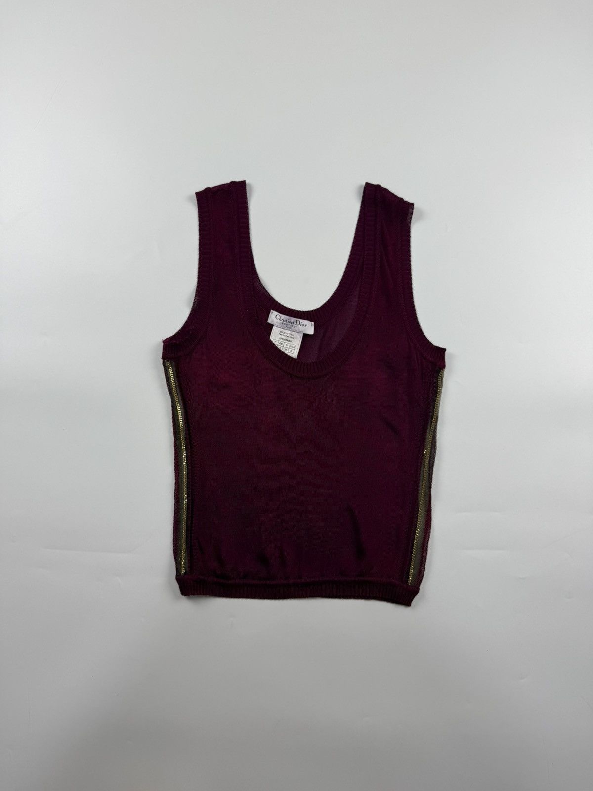 Christian Dior Monsieur Christian Dior x John Galliano Tank Top Size S / US 4 / IT 40 - 1 Thumbnail