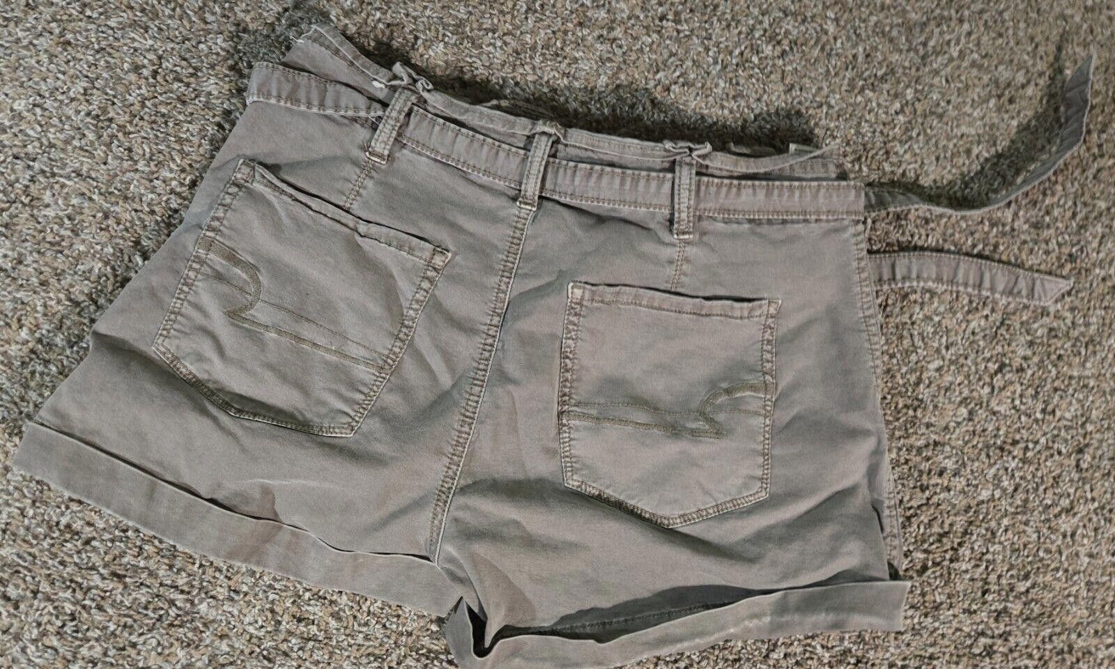 Designer American Eagle Super Stretch Size 6 Shorts With Belt Size 28" / US 6 / IT 42 - 12 Thumbnail