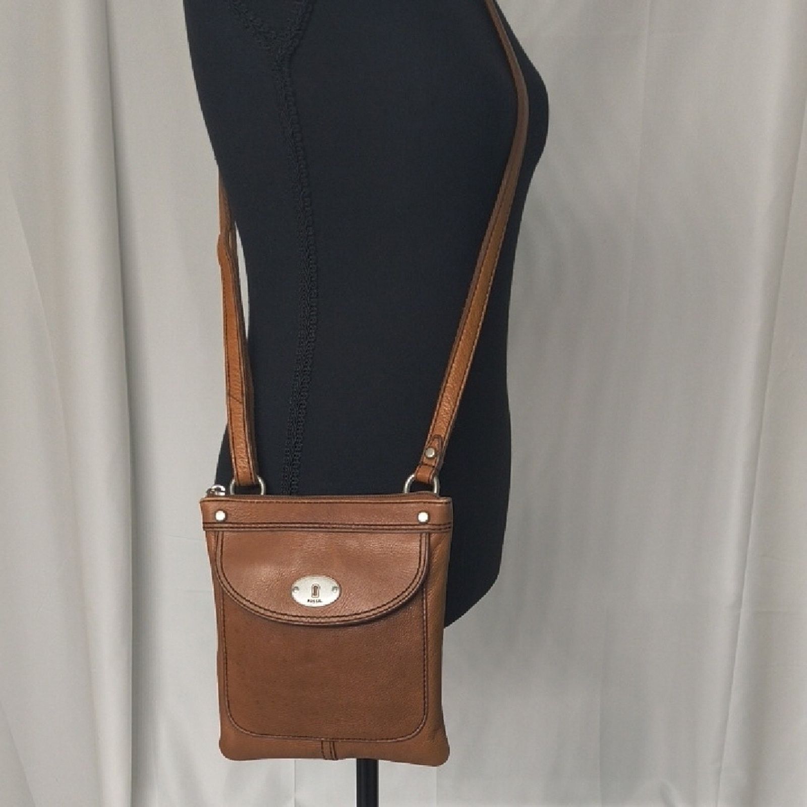 Fossil Vintage Fossil Brown Leather Crossbody Bag Size ONE SIZE - 2 Thumbnail