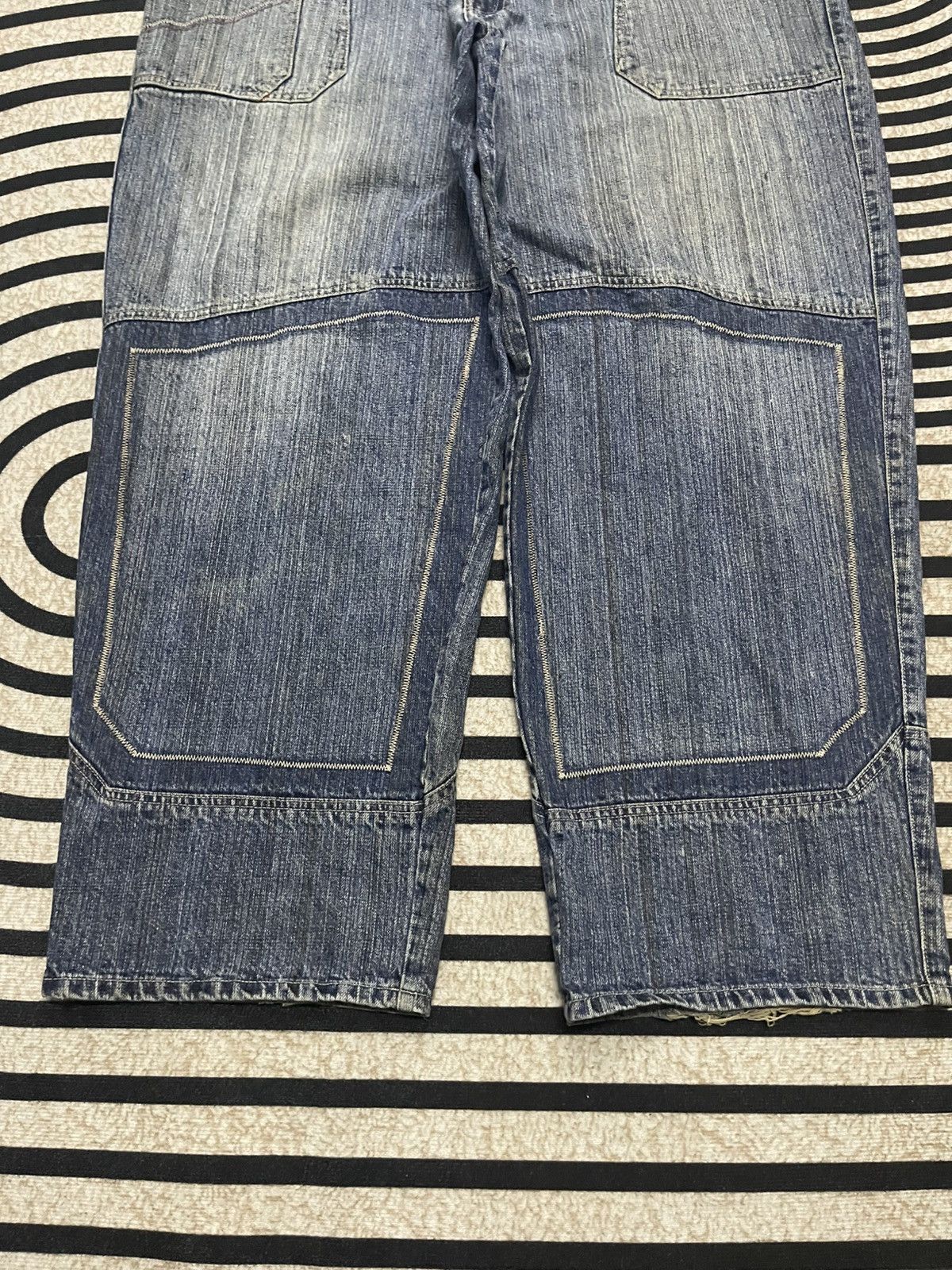Marc Buchanan 90s PELLE PELLE BY MARC BUCHANAN BAGGY DOUBLE KNEE JEANS Size US 41 - 3 Thumbnail
