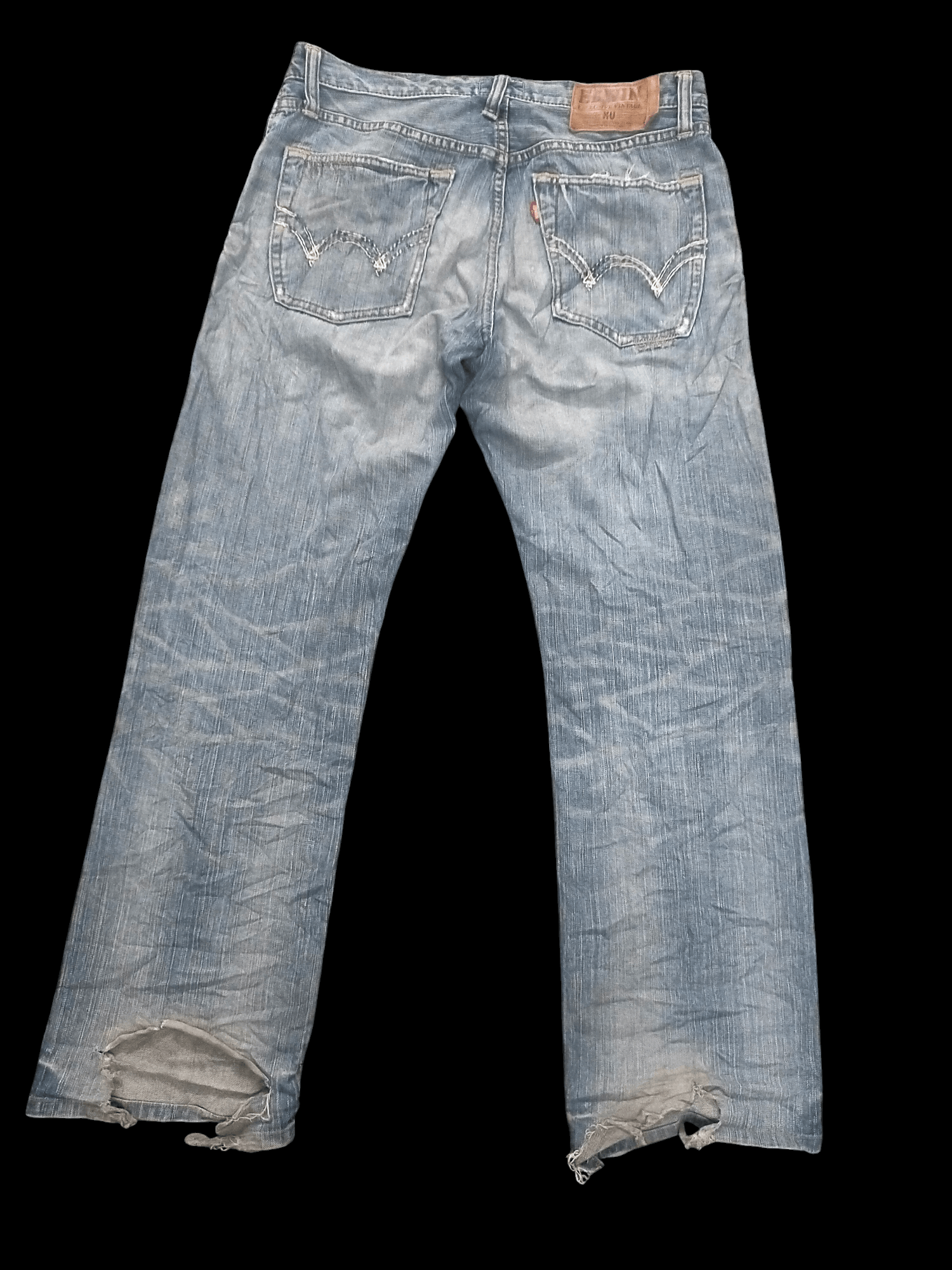Edwin 🔥Ripped🔥 Edwin xv Distressed Insane Jeans Size US 33 - 2 Thumbnail