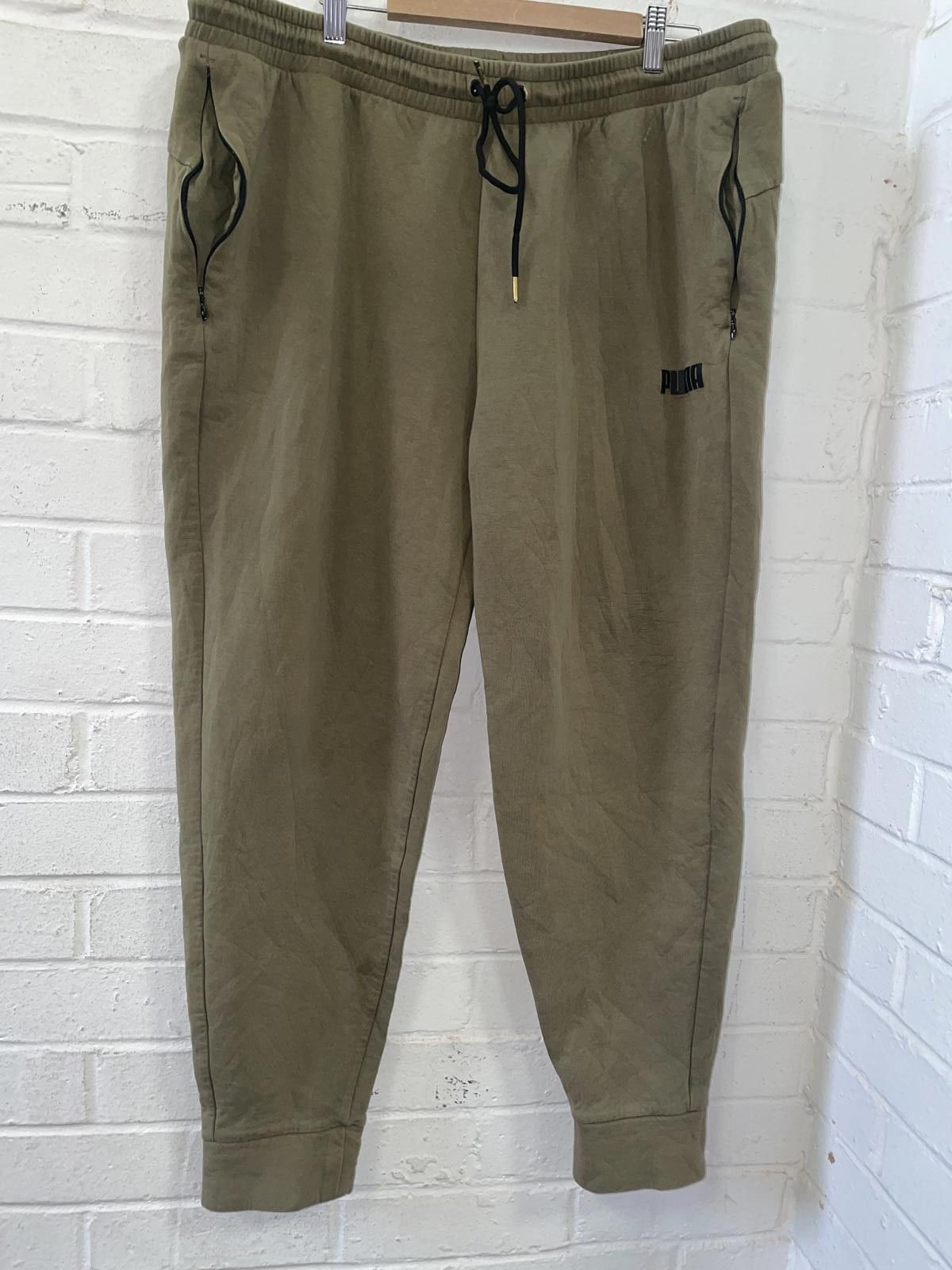 Puma PUMA Men's Casual Joggers - Olive Green Size US 40 / EU 56 - 1 Thumbnail