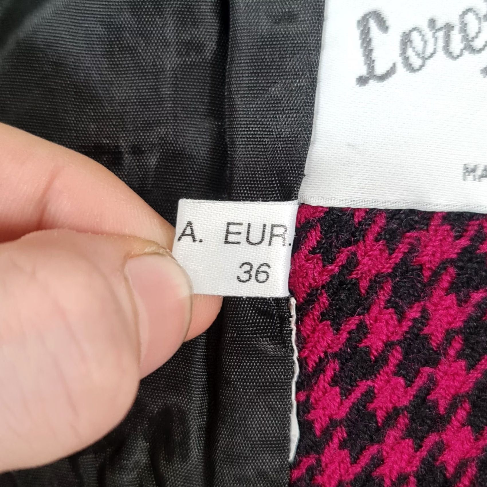 Vintage Loretta Bloom Womens Blazer Purple 12 UK Houndstooth Wool Jacket Ireland Vintage Jacket Wool 100% Wool Regular Size XL / US 12-14 / IT 48-50 - 7 Thumbnail