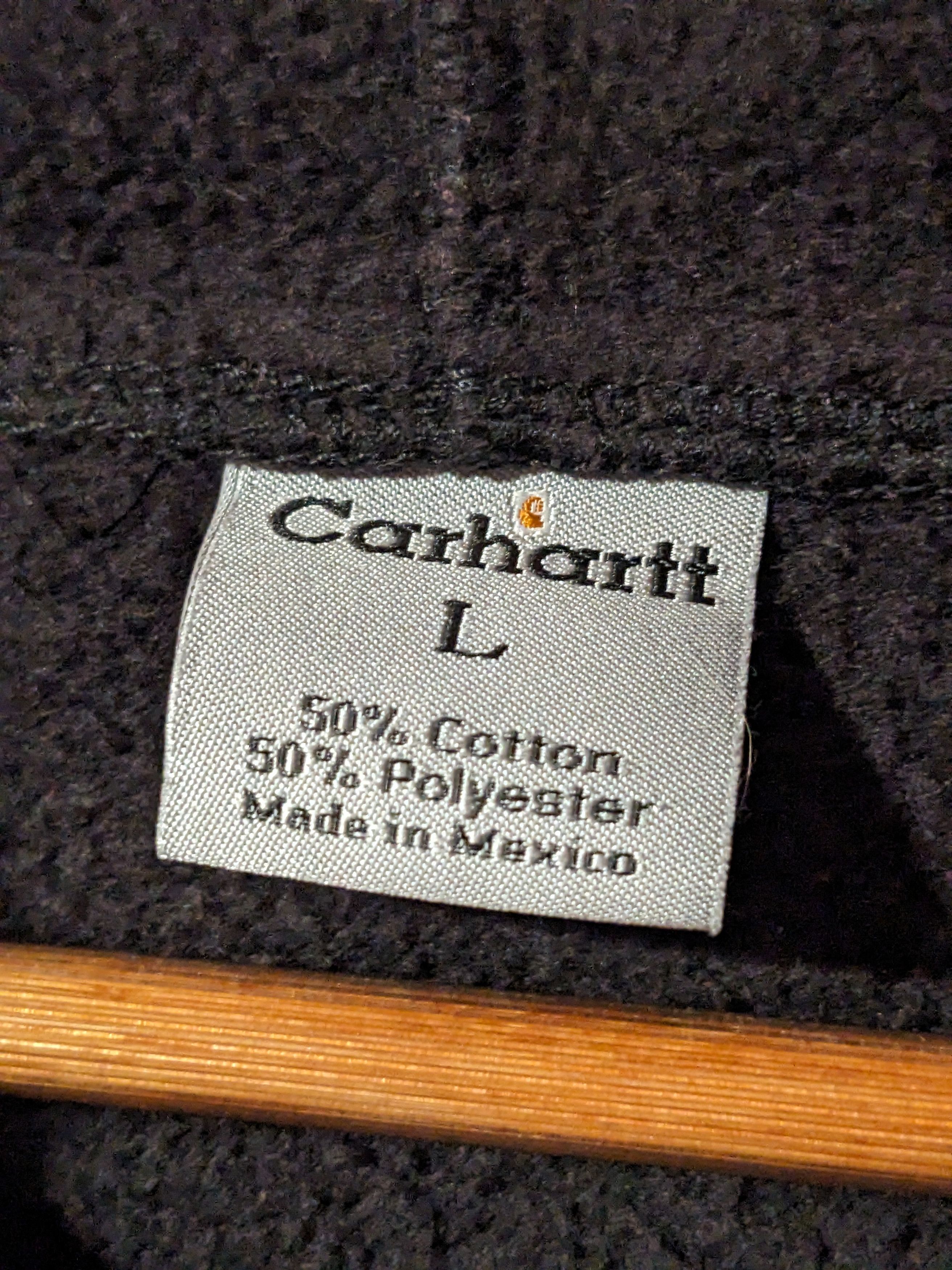 Carhartt Vintage Y2K Carhartt K479 Black Large Full Zip Hoodie Size US L / EU 52-54 / 3 - 3 Thumbnail