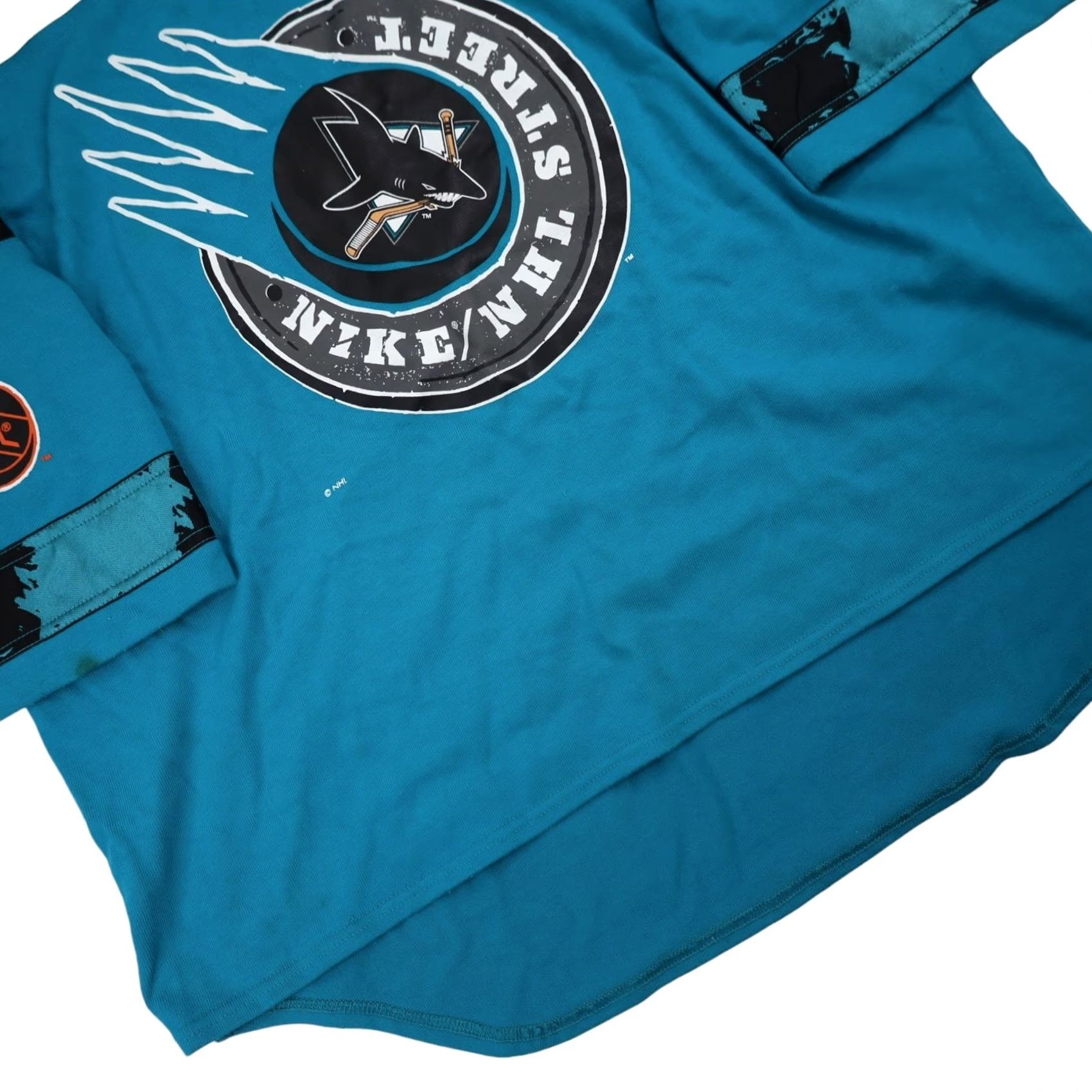 Nike VINTAGE Nike San Jose Sharks Mens Small Hockey Jersey Blue Shirt Mens Small Blue Sharks 90s Mens Size US S / EU 44-46 / 1 - 3 Thumbnail