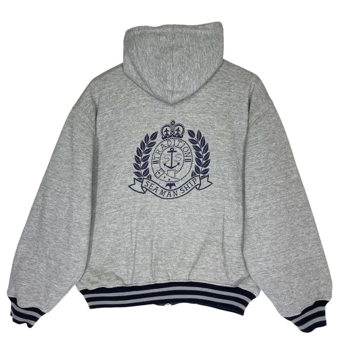 Vintage Seamanship Sevenseas Cruising Hoodie Reversible Jacket (M) Size US M / EU 48-50 / 2 - 8 Thumbnail