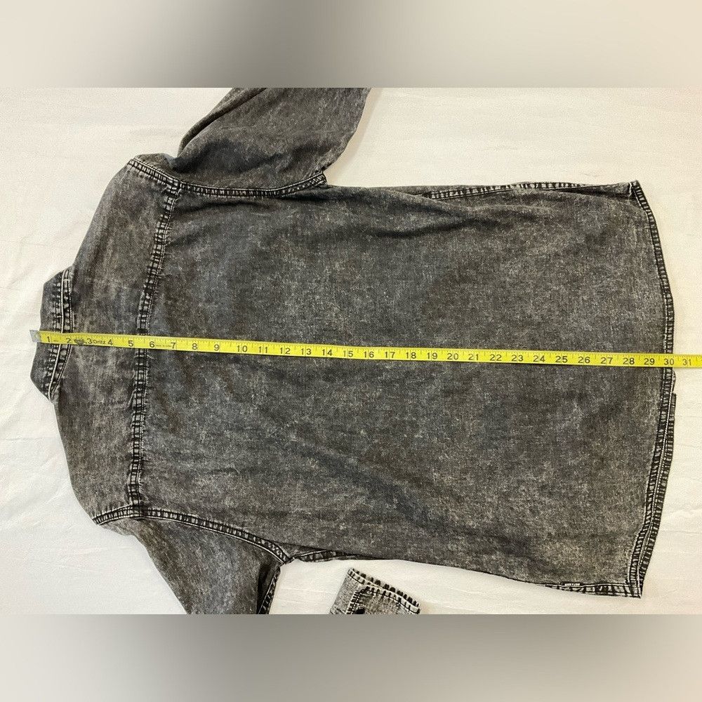 ONLY & SONS ONLY & SONS Medium Faded Black Denim Shirt Size US M / EU 48-50 / 2 - 7 Thumbnail