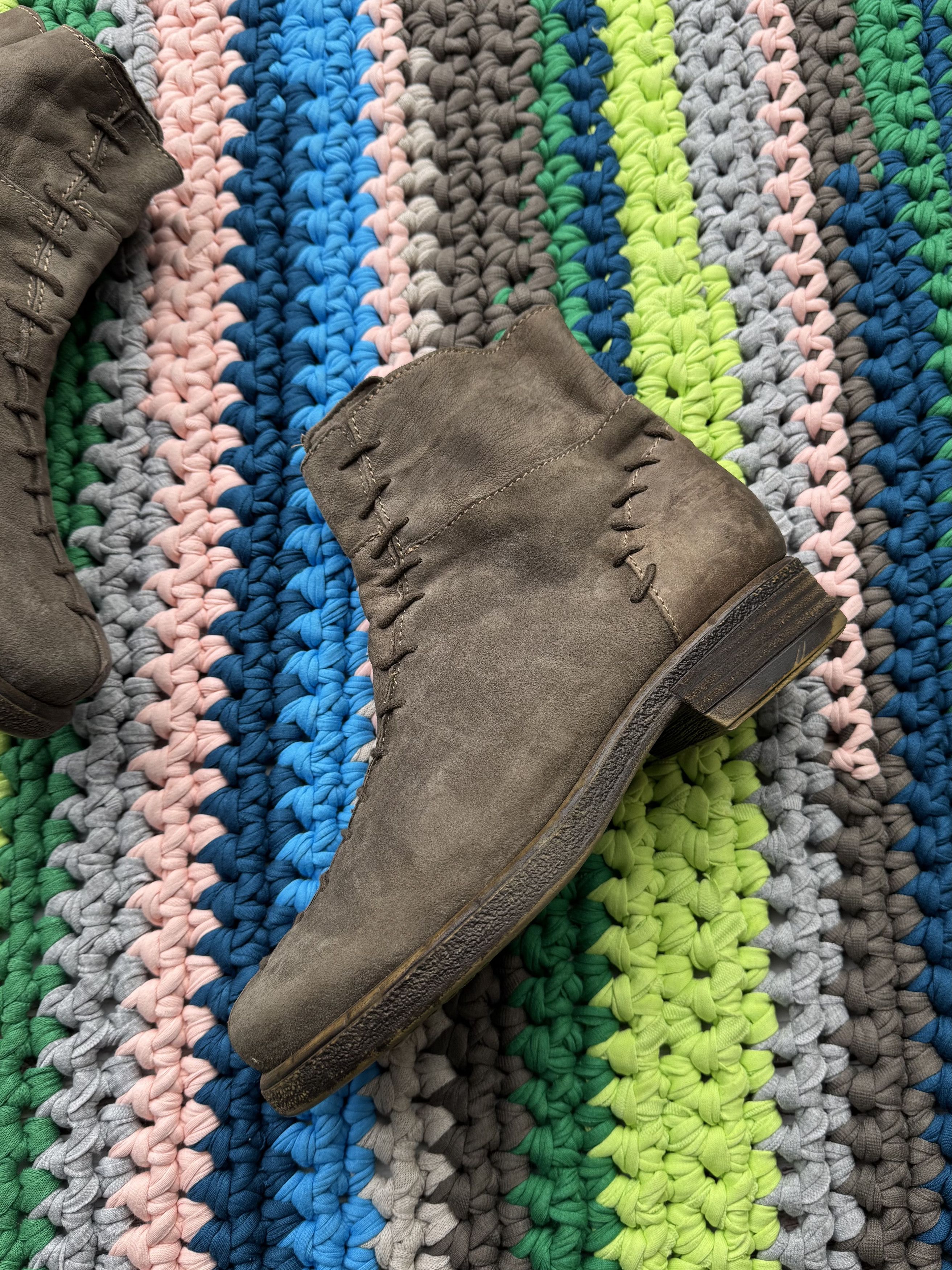 A.S.98 Vintage Leather Boots (ET1)(D15) Size US 9 / IT 39 - 3 Thumbnail