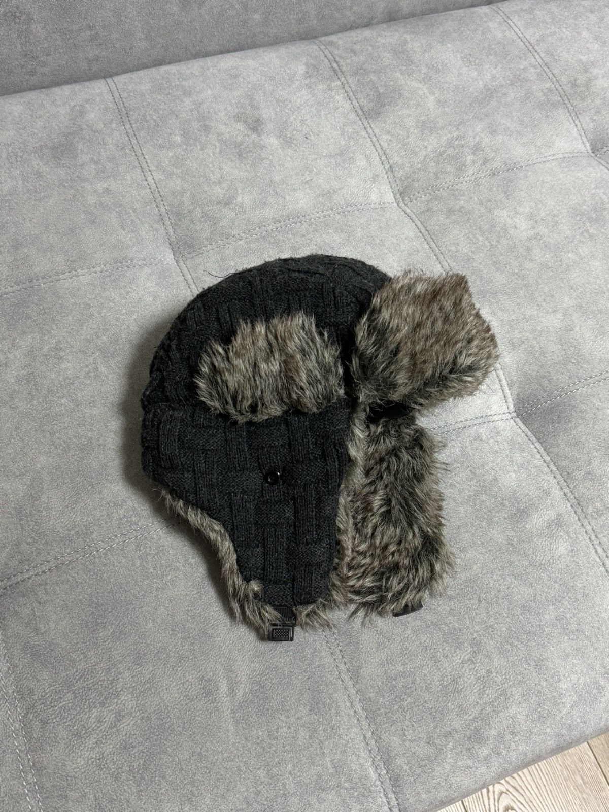 Japanese Brand × Vintage Vintage Hype Trapper Fur Y2K Fluffy Hat Ushanka Faux USA Size ONE SIZE - 1 Thumbnail