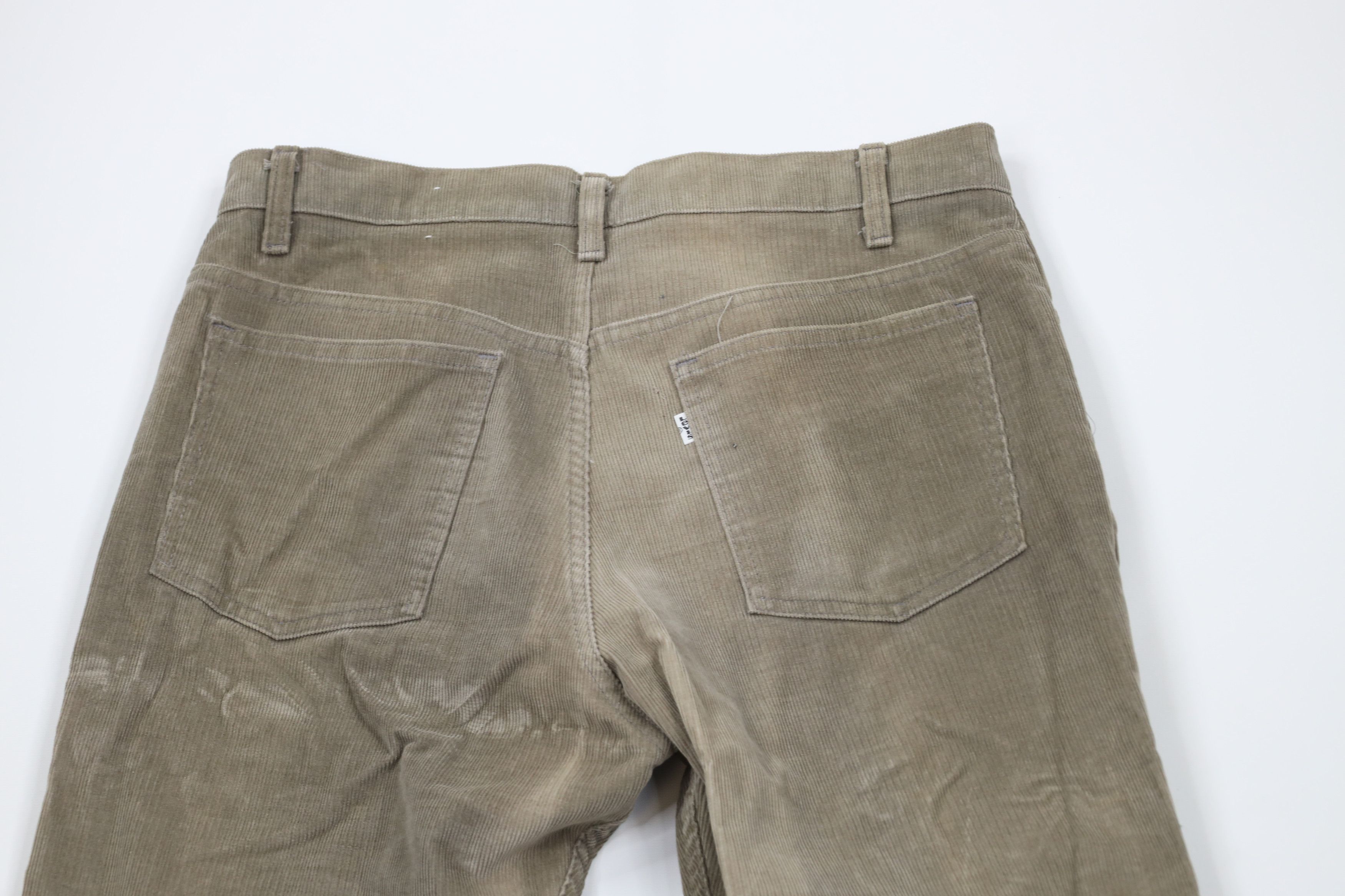 Levi's × Vintage Vintage 80s Levis Flared Corduroy Chino Pants Gray USA Size US 34 / EU 50 - 11 Thumbnail
