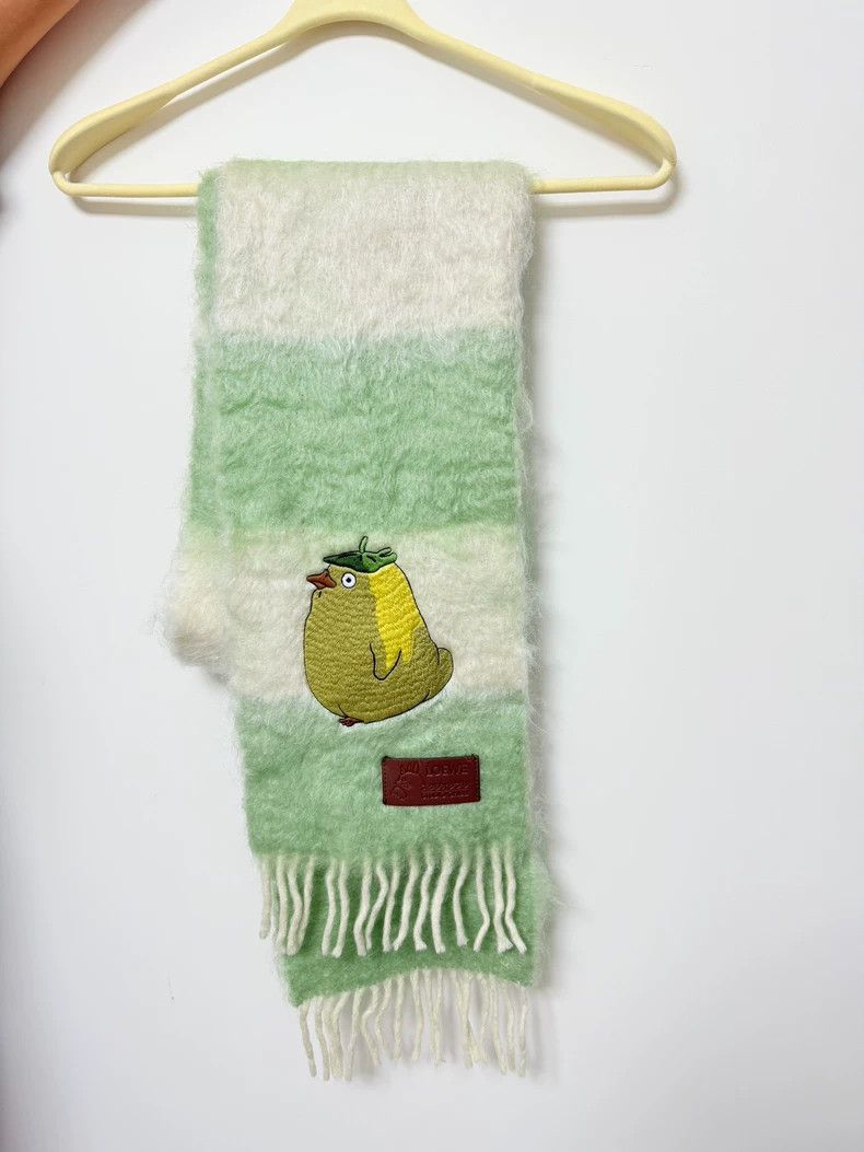 Loewe Loewe x Spirited Away Chick Embroidery Scarf - dmc Size ONE SIZE - 1 Thumbnail