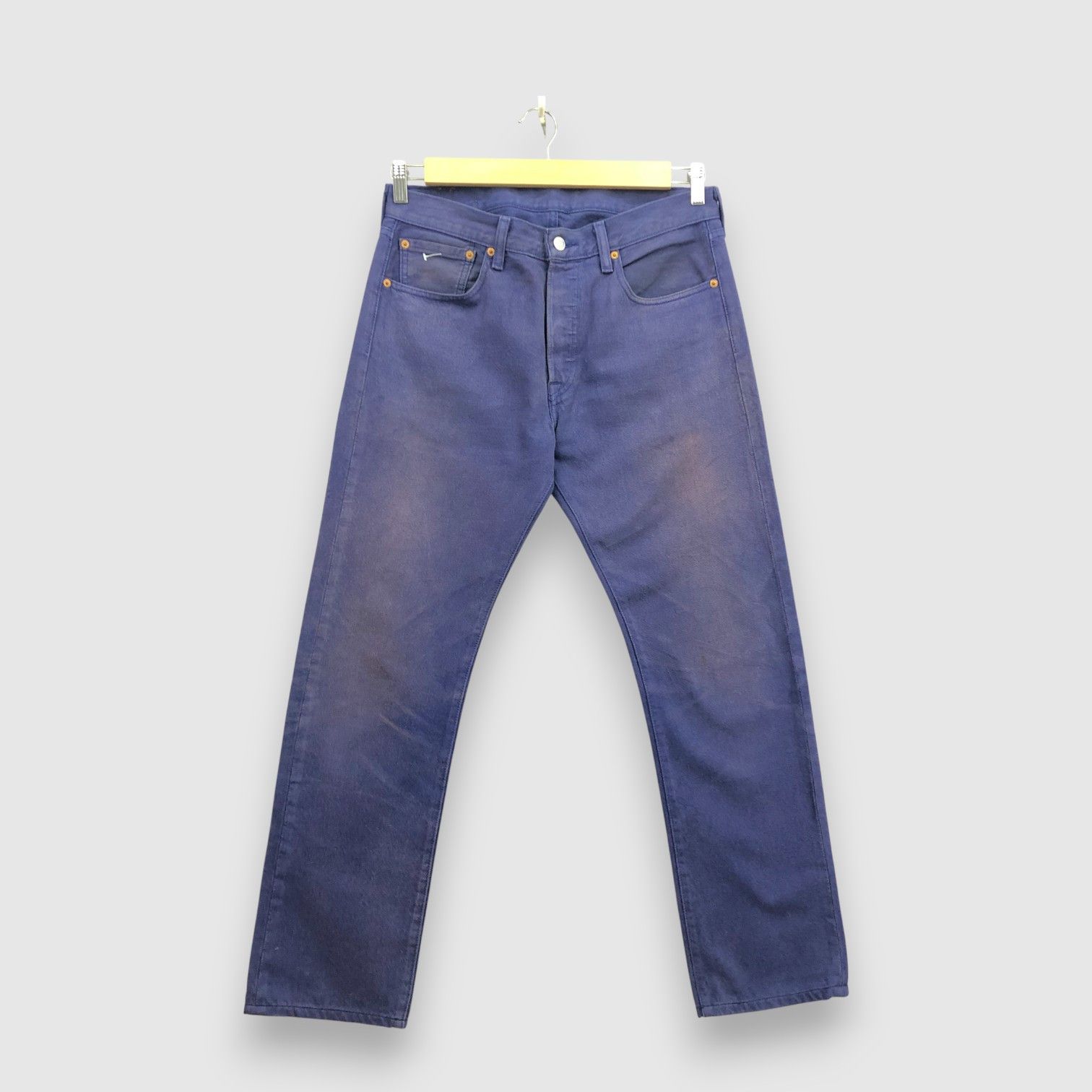 Vintage Levis 501 Purple Jeans Levi's Color Button Fly Denim